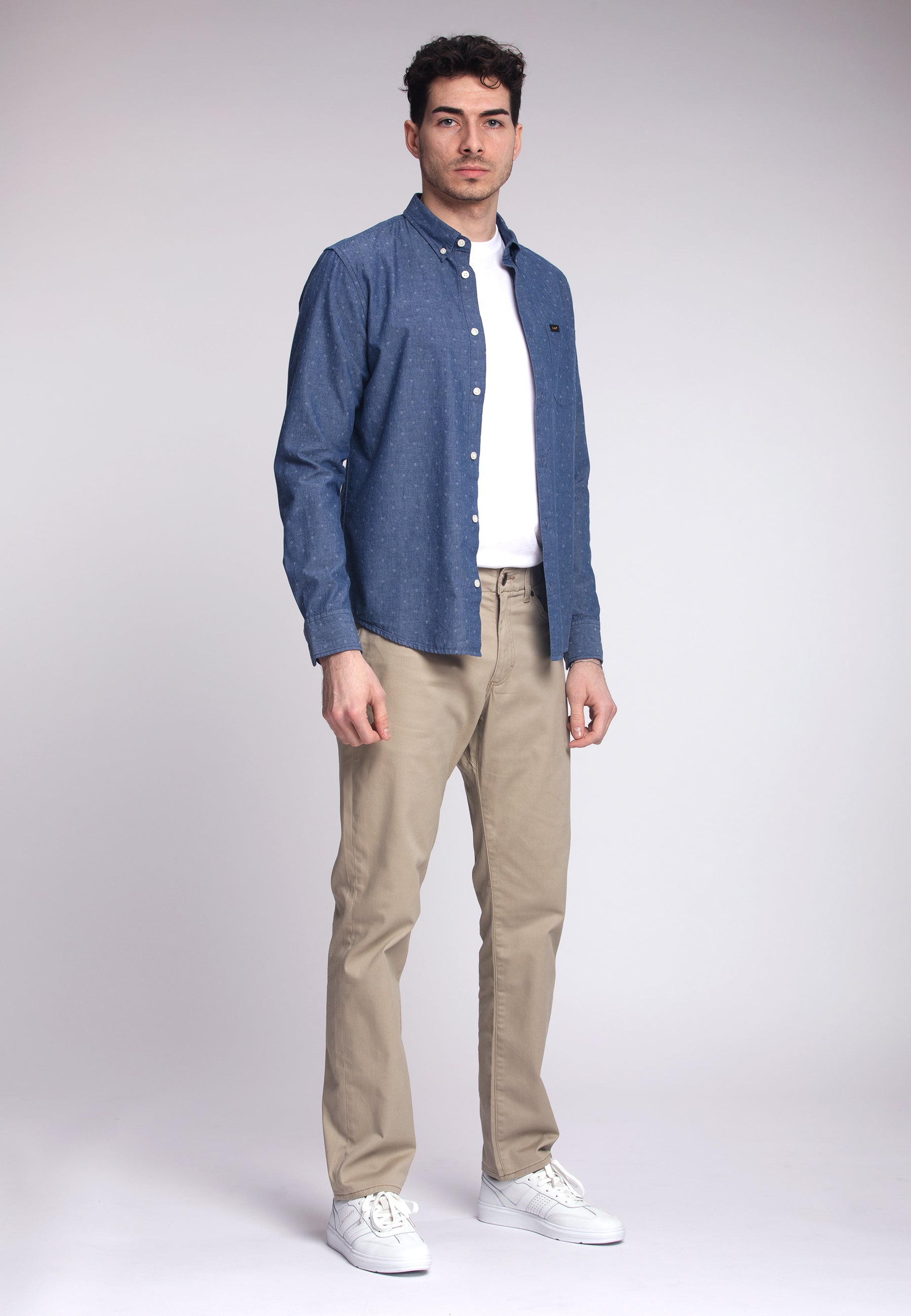 Straight Fit Mvp in KC Khaki Hosen Lee