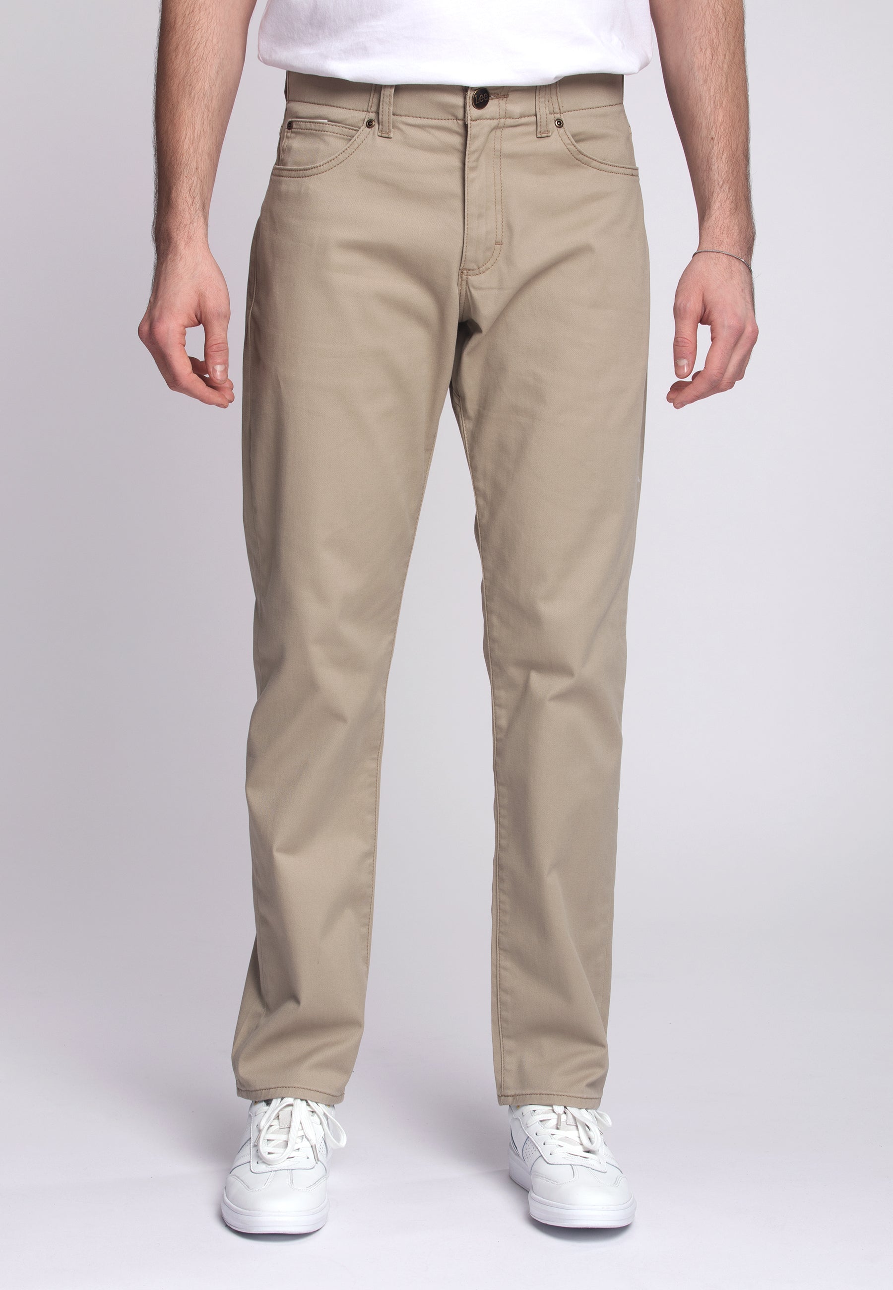 Straight Fit Mvp in KC Khaki Hosen Lee