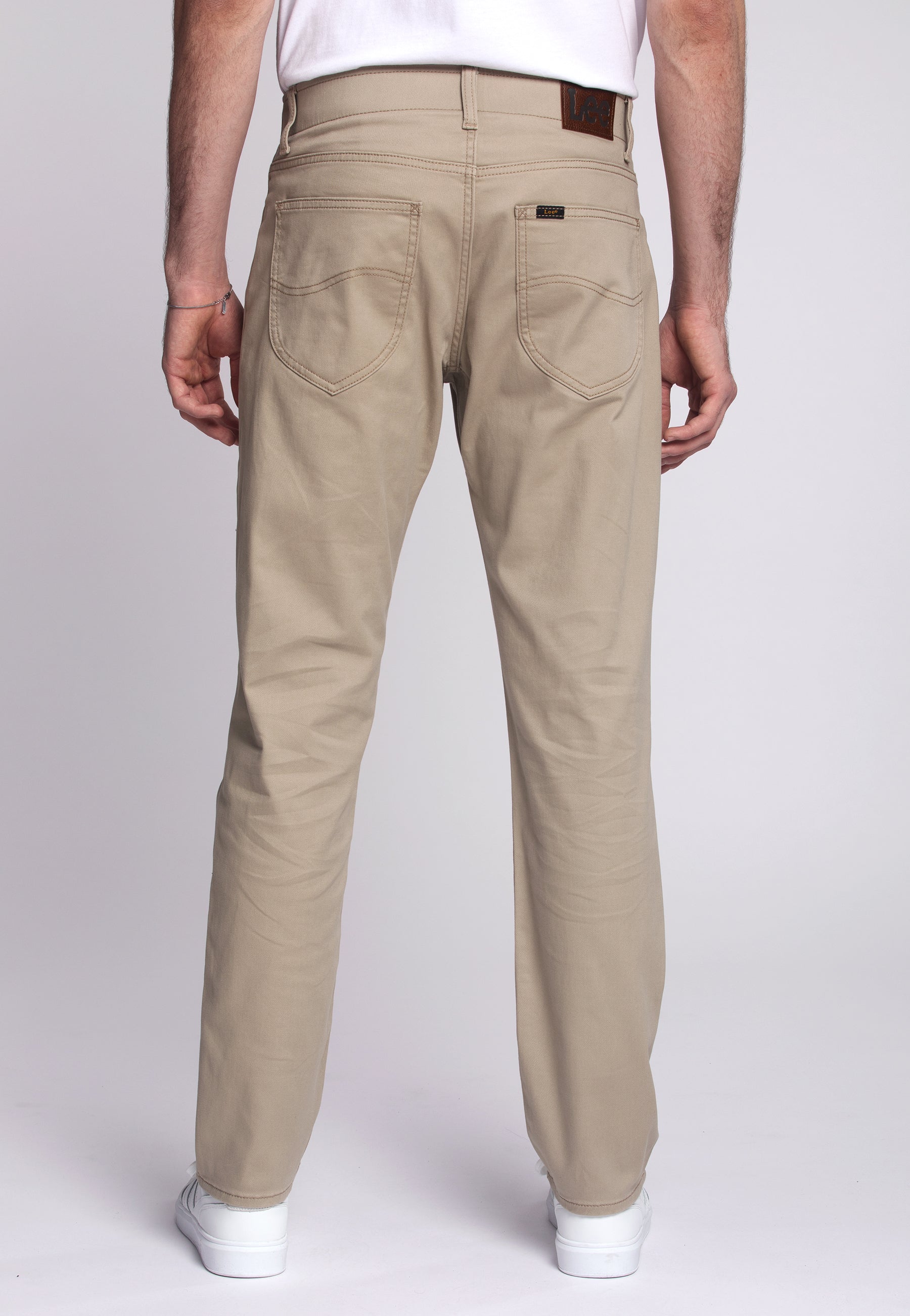 Straight Fit Mvp in KC Khaki Hosen Lee