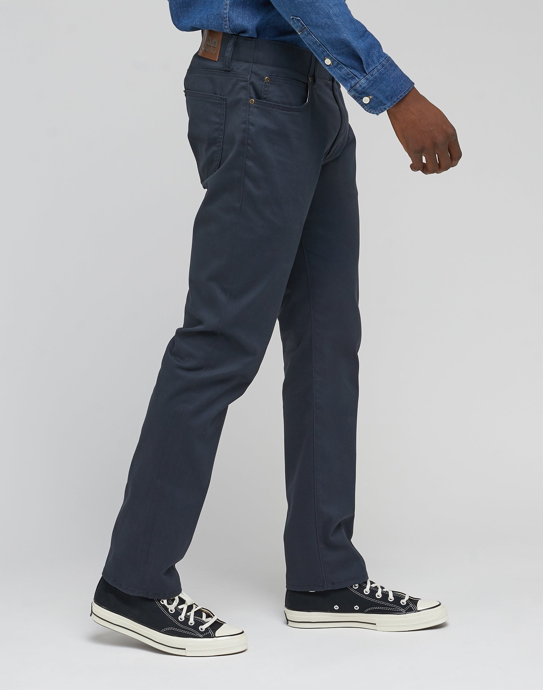 Straight Fit Mvp in Navy Hosen Lee