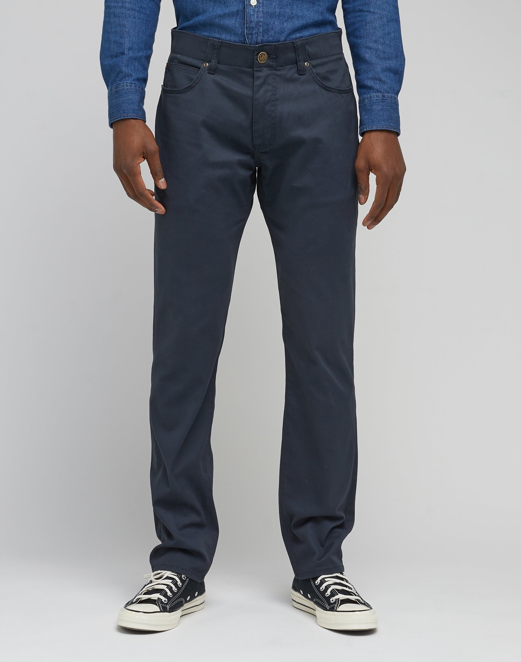 Straight Fit Mvp in Navy Hosen Lee