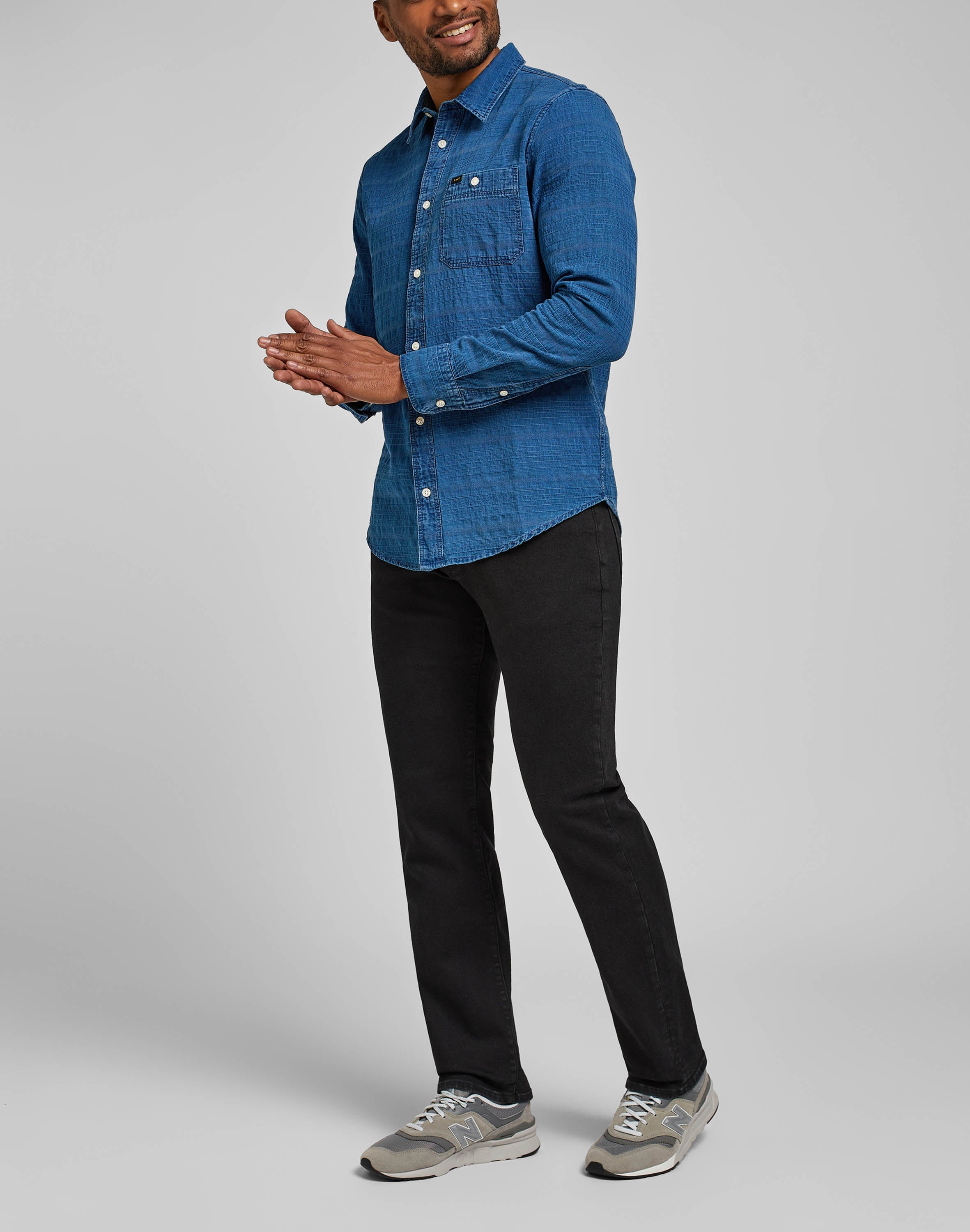 Straight Fit MVP in Black Jeans Lee