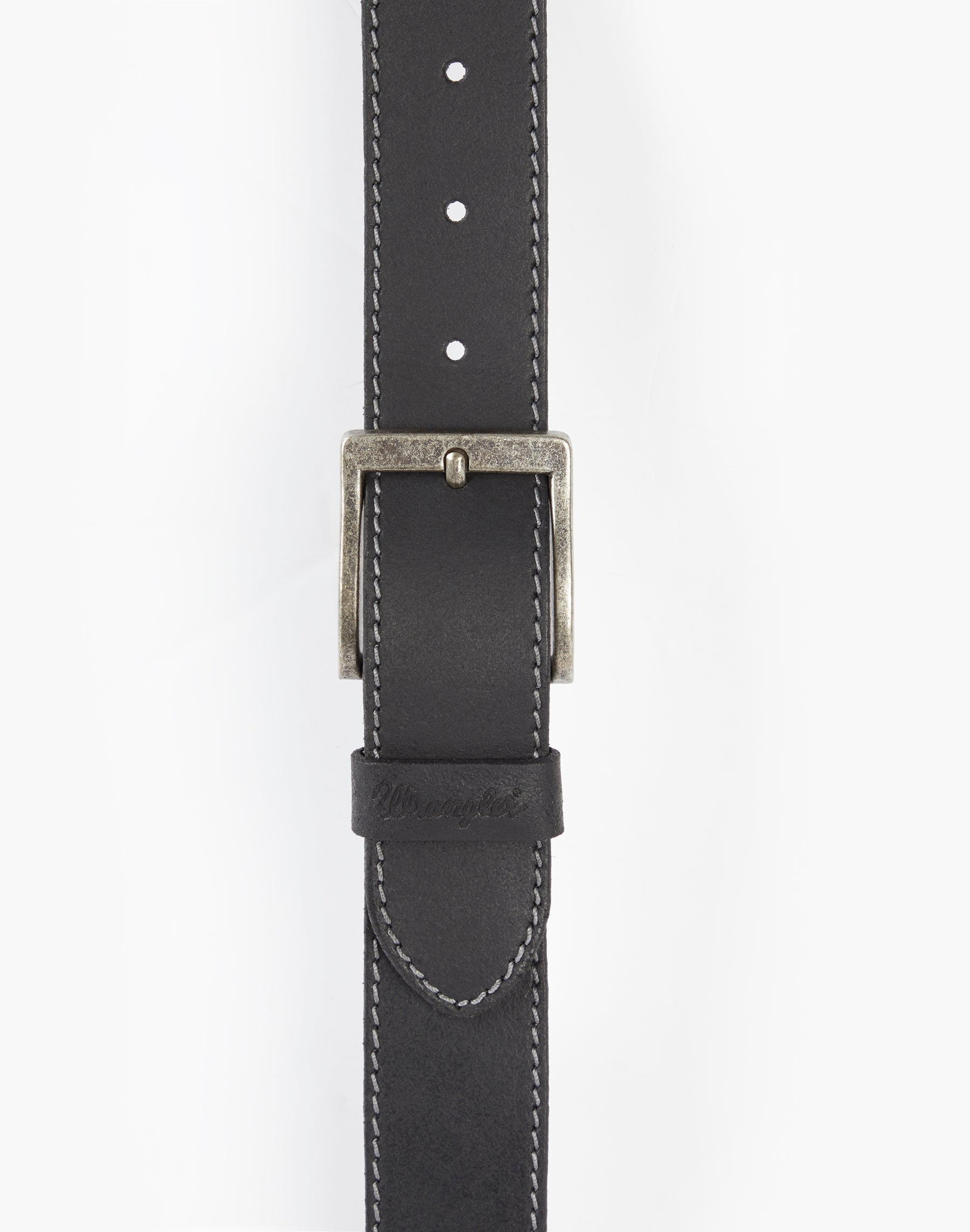 Stitched Belt in Black Gürtel Wrangler