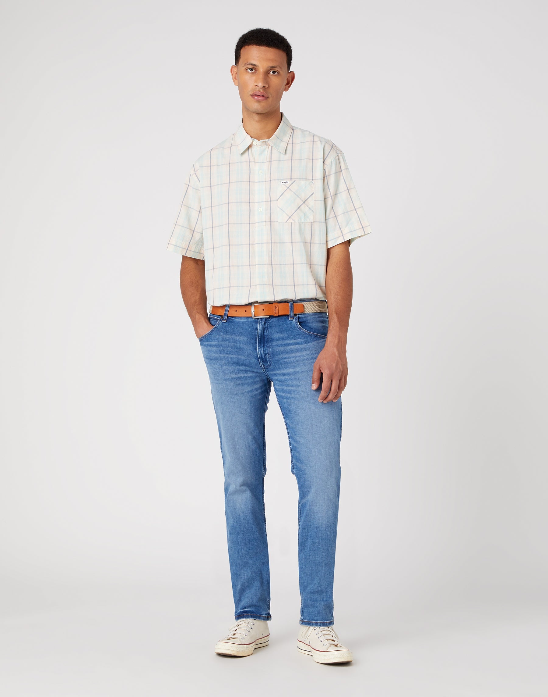 Webbing Belt in Peyote Beige Gürtel Wrangler