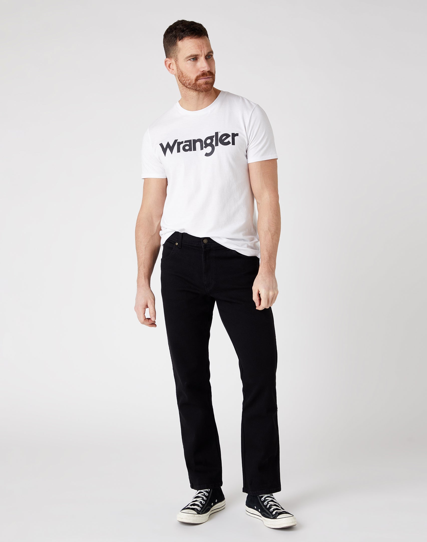 Regular Fit Low Stretch in Black Jeans Wrangler   