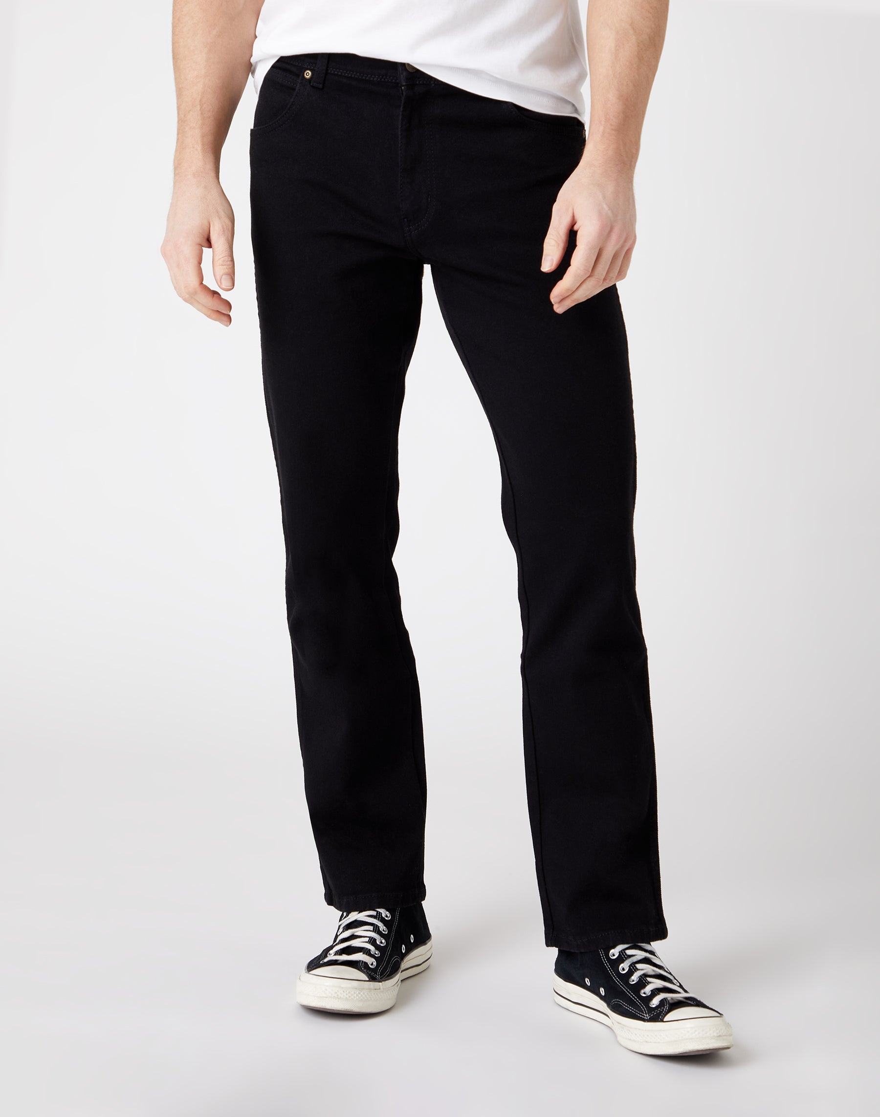 Regular Fit Low Stretch in Black Jeans Wrangler   