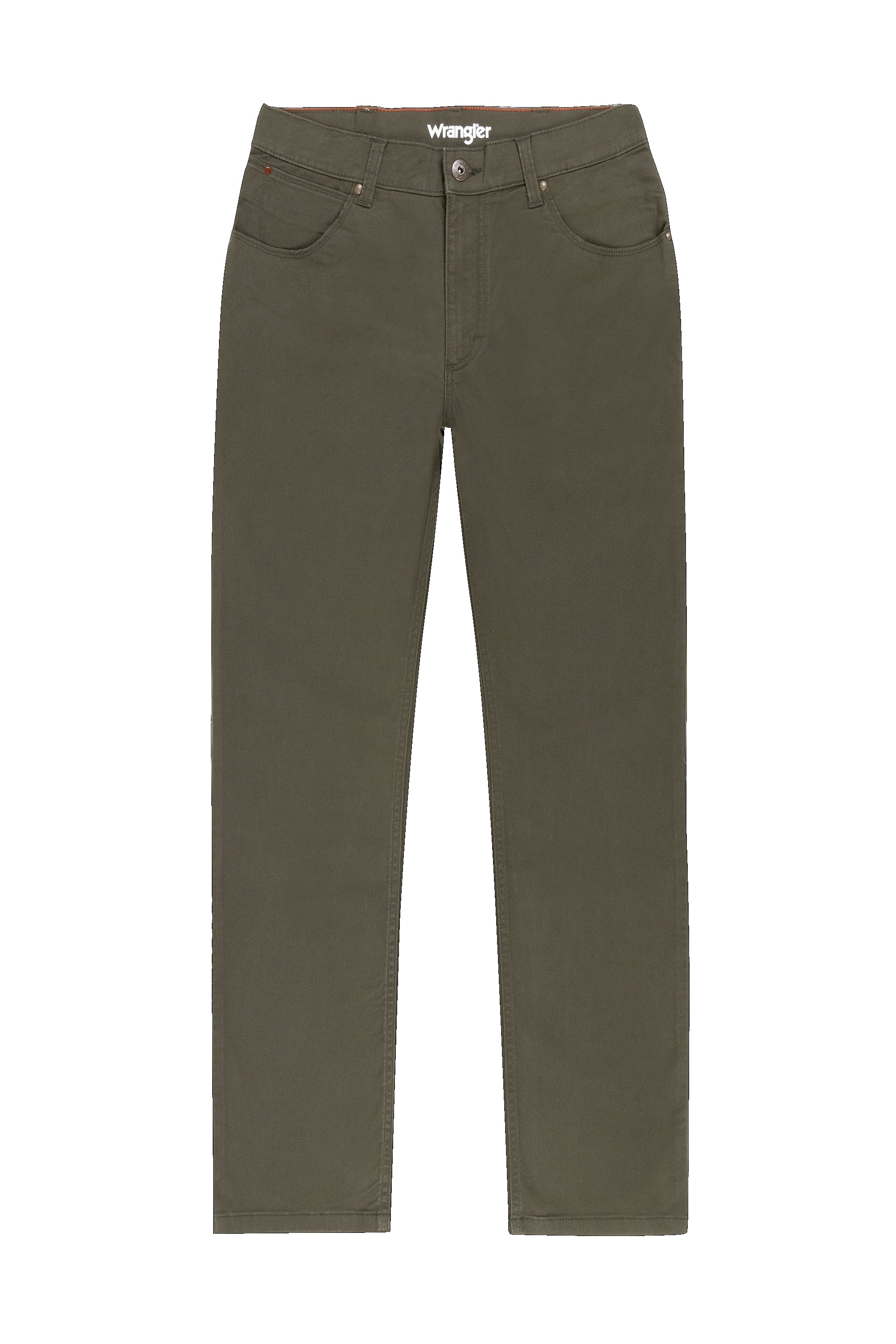 Straight Medium Stretch in Frontier Olive Hosen Wrangler
