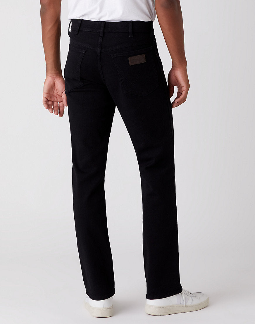 Texas Low Stretch in Black Overdye Jeans Wrangler   