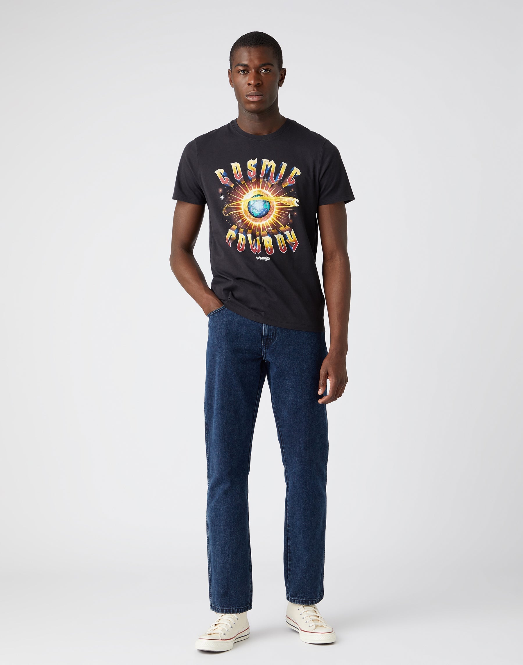 Texas non Stretch in Coalblue Stone Jeans Wrangler