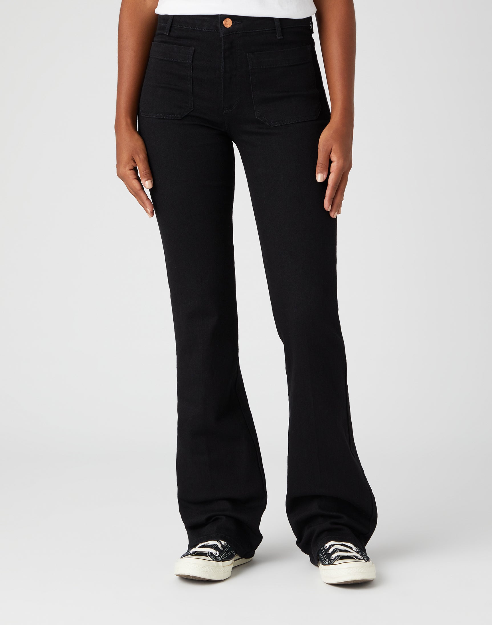 Flare in Retro Black Jeans Wrangler