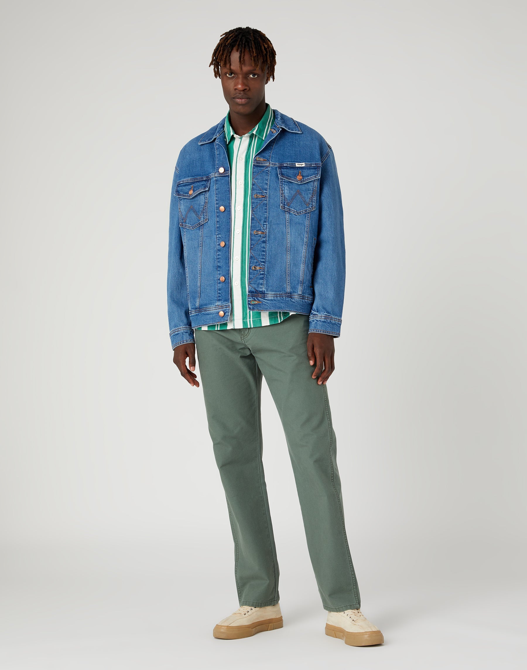 Anti Fit Jacket in Blue Eyes Blue Jacken Wrangler