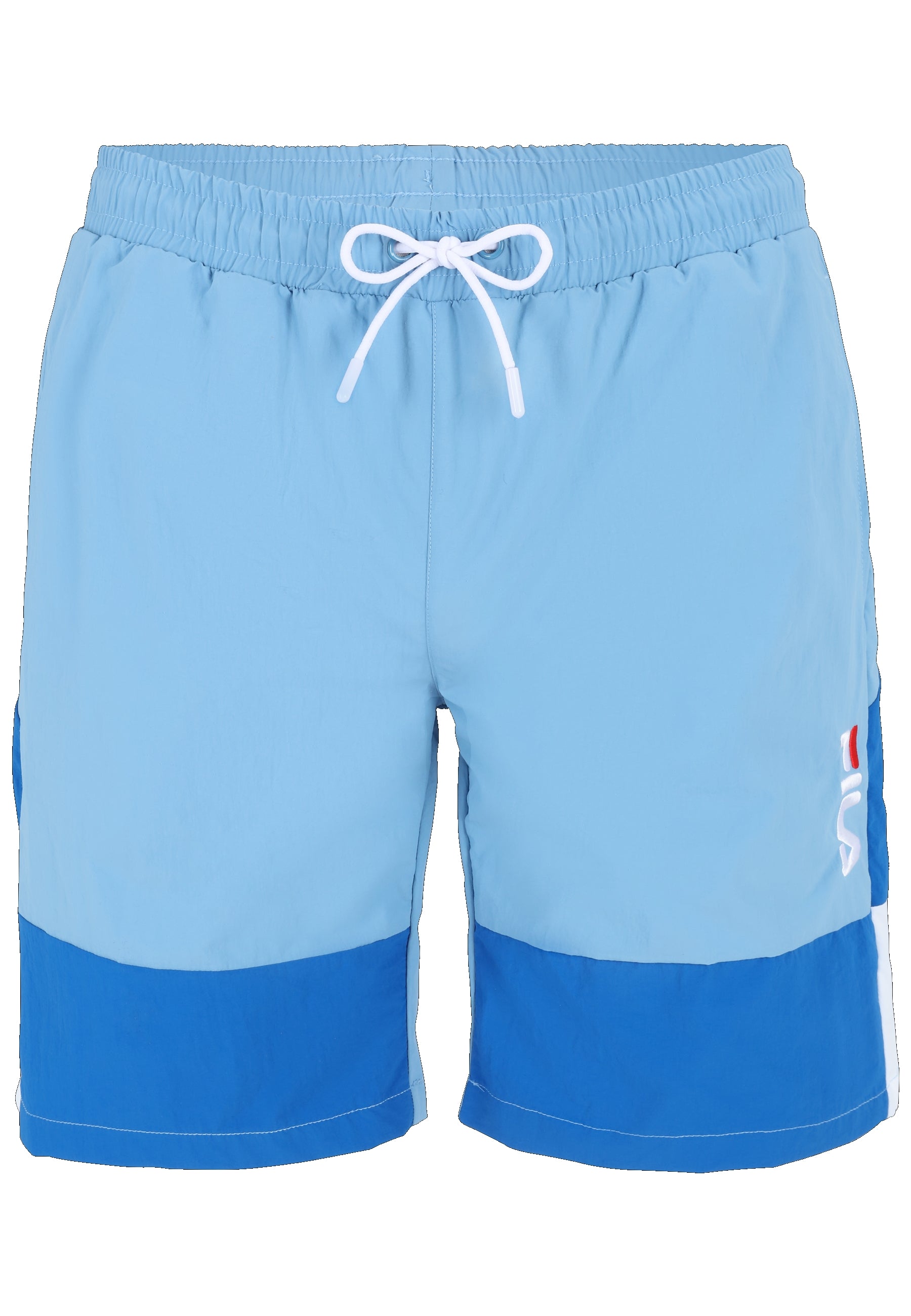 Sciacca Swim Shorts in Lichen Blue-Vallarta Blue-Bright White Badehosen Fila   