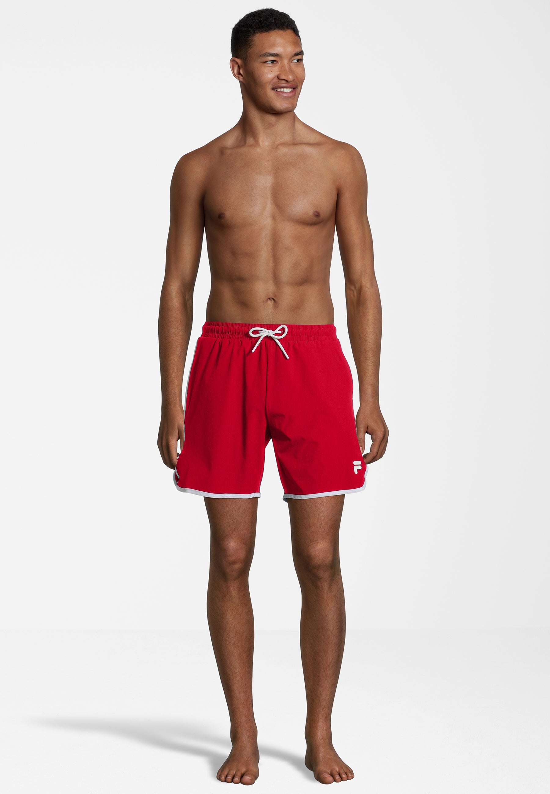 Scilla Beach Shorts in True Red Badehosen Fila   