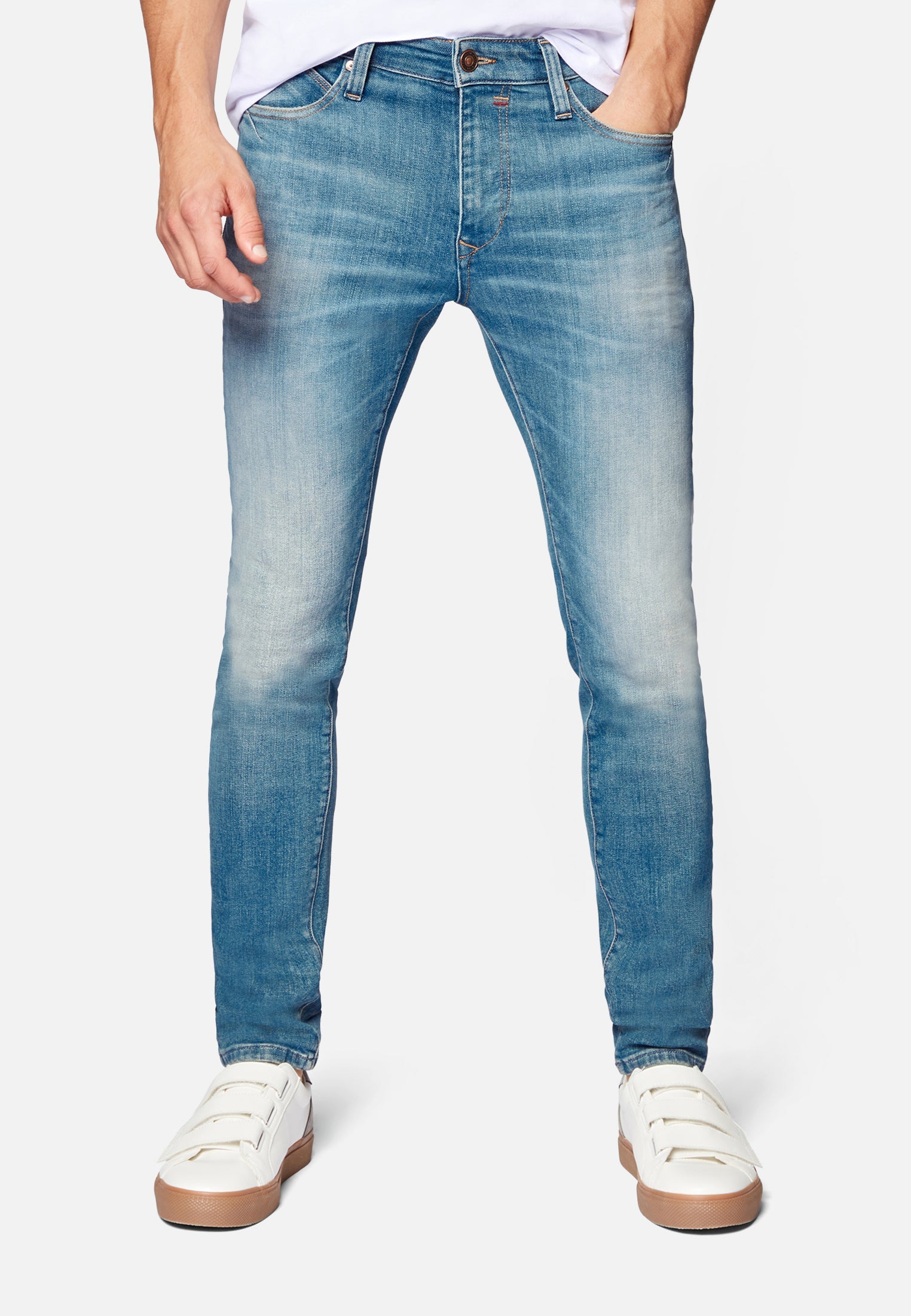 James in Ash Blue Ultra Move Jeans Mavi