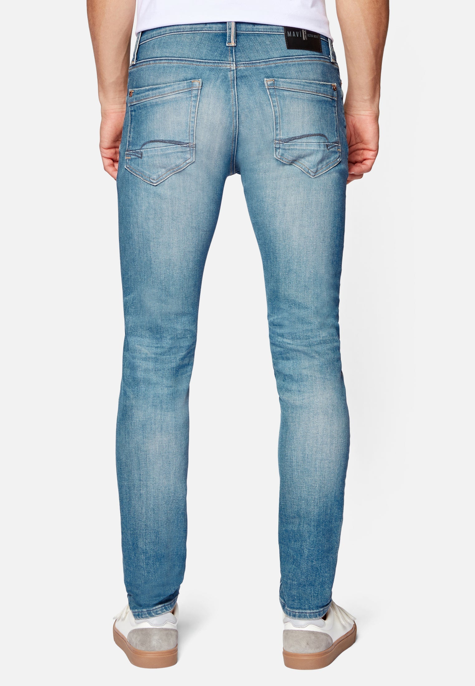 James in Ash Blue Ultra Move Jeans Mavi