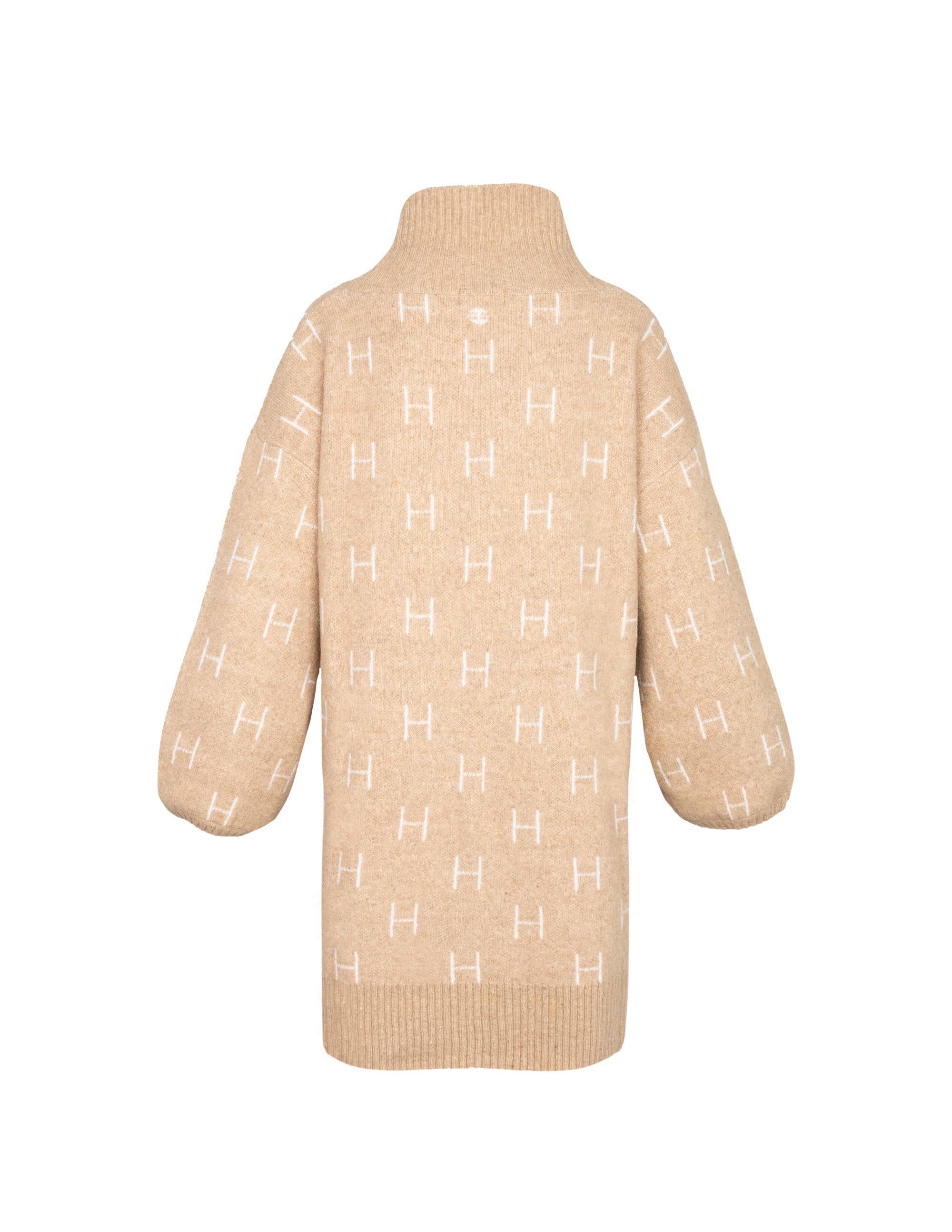 FAM Sweater Long in Light Beige Pullover Hést   