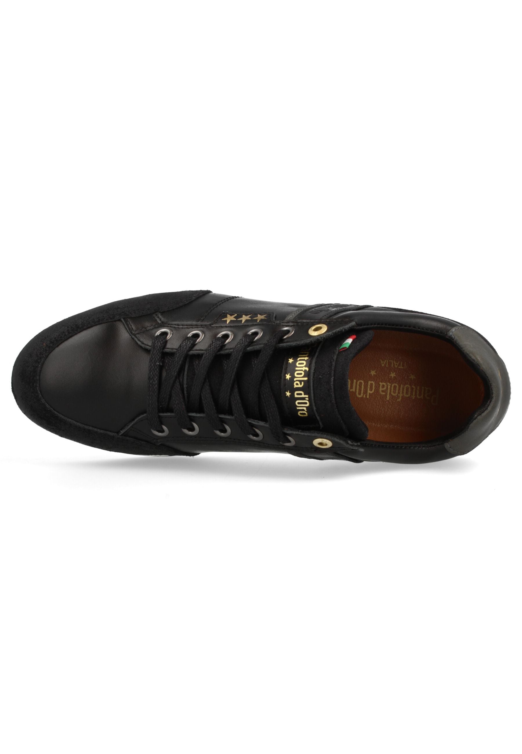 Roma Low in Black Sneakers Pantofola d'Oro   
