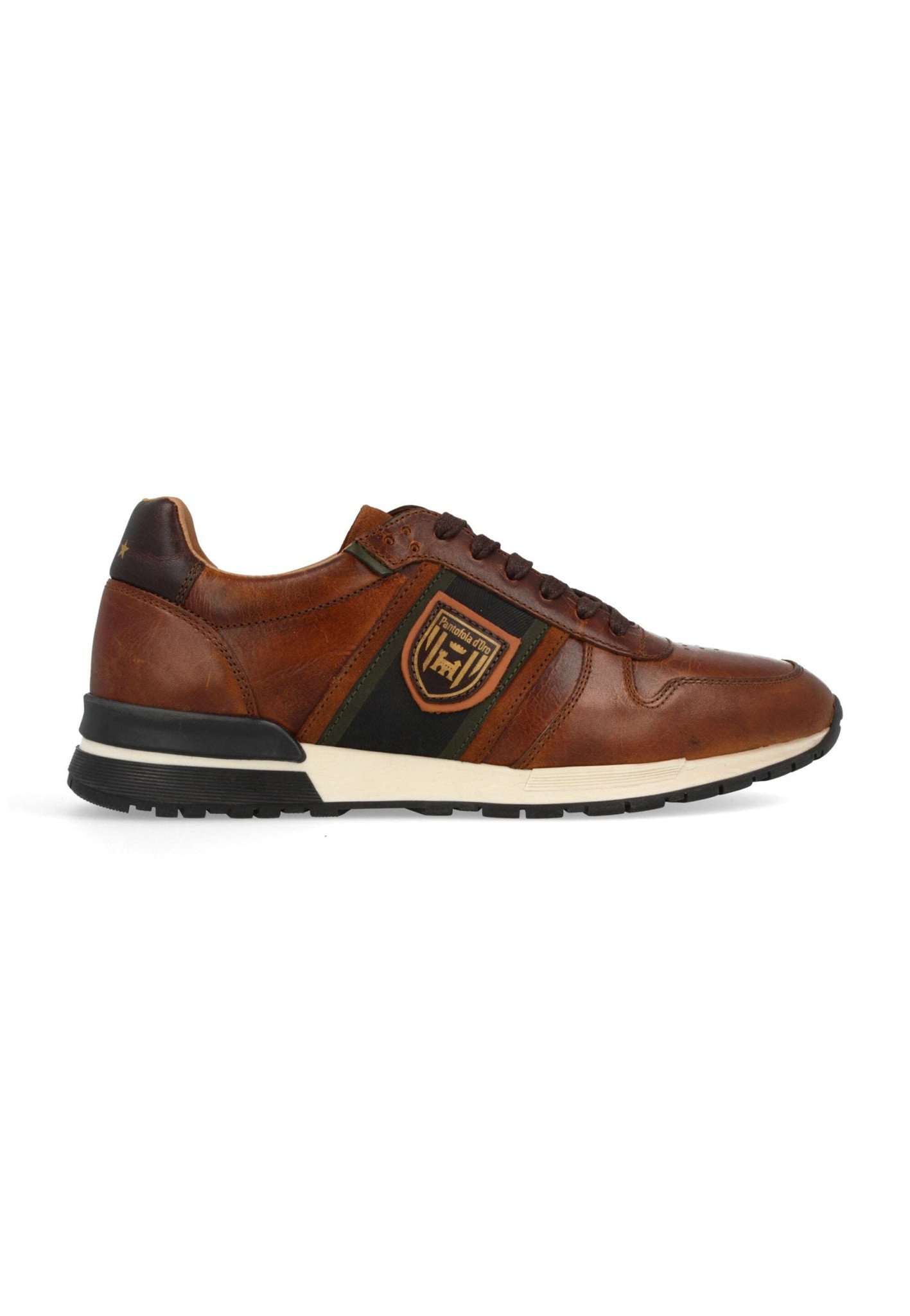 Sangano Low in Tortoise Shell Sneakers Pantofola d'Oro   