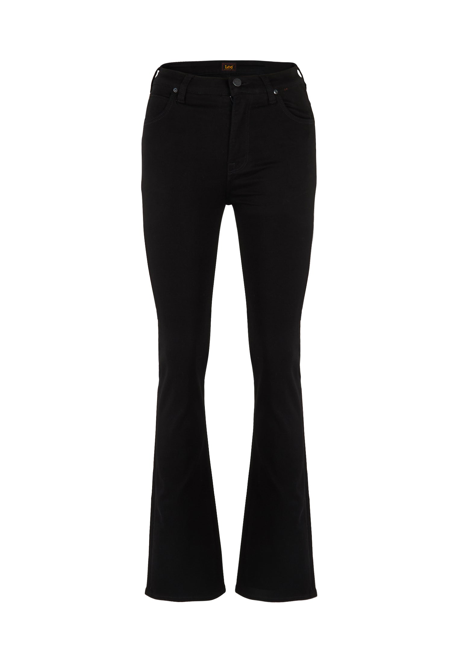 Marion Straight in Black Rinse Jeans Lee