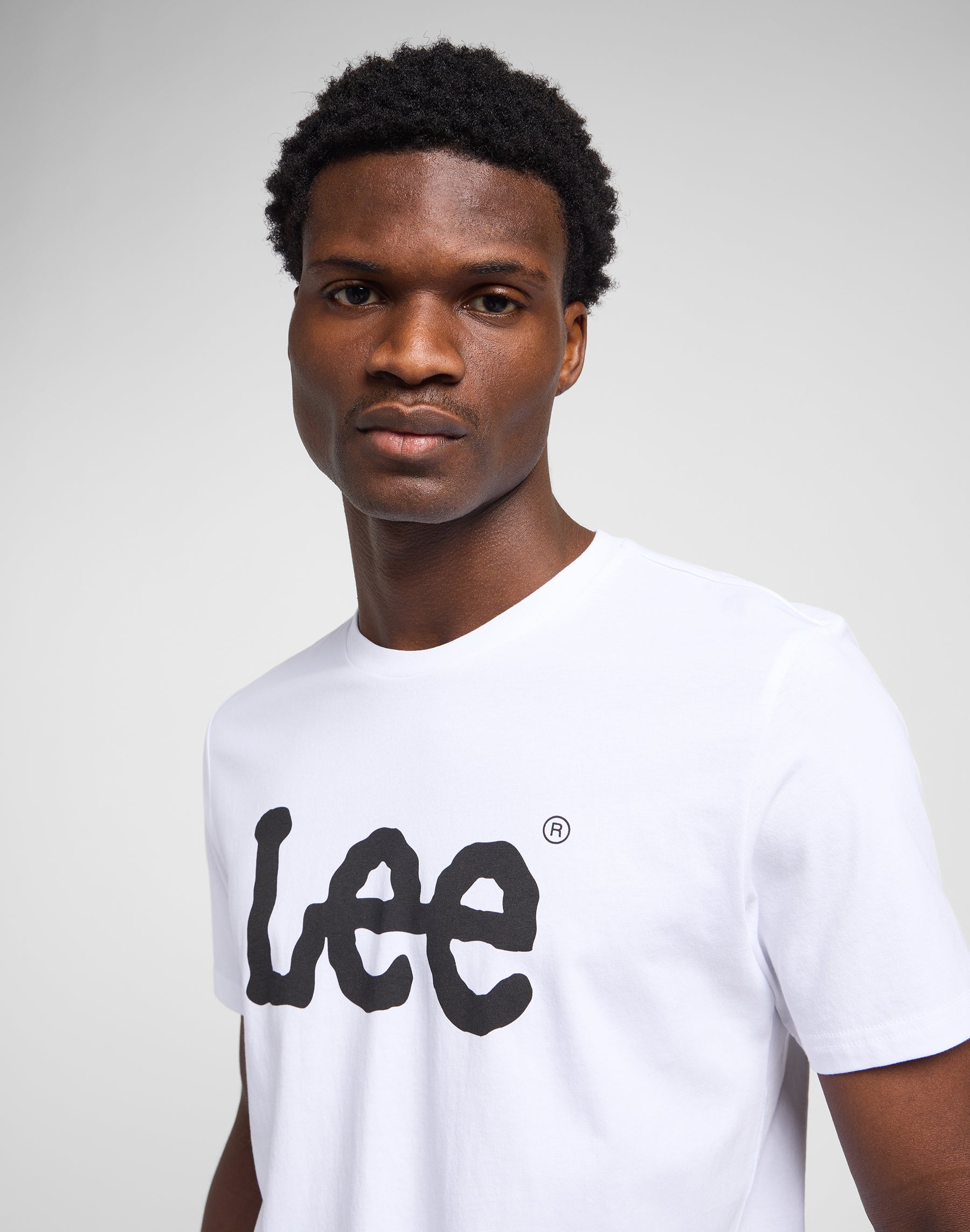 Woobly Logo T-Shirt in White T-Shirts Lee   