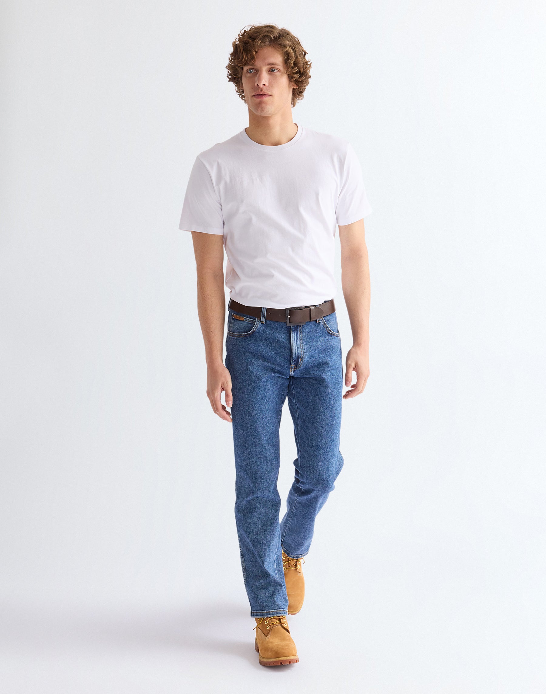 Kabel Buckle Belt in Brown Gürtel Wrangler