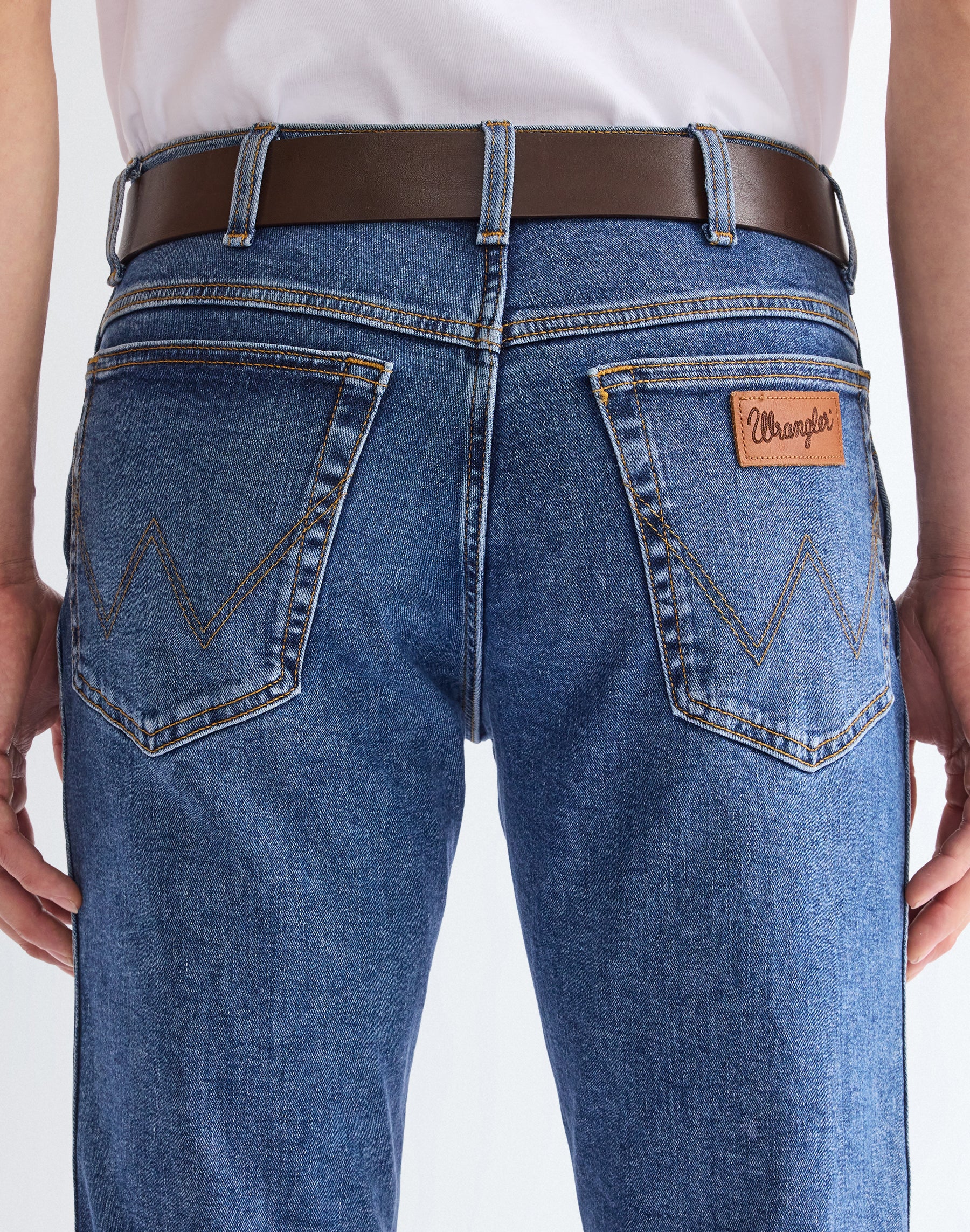 Kabel Buckle Belt in Brown Gürtel Wrangler