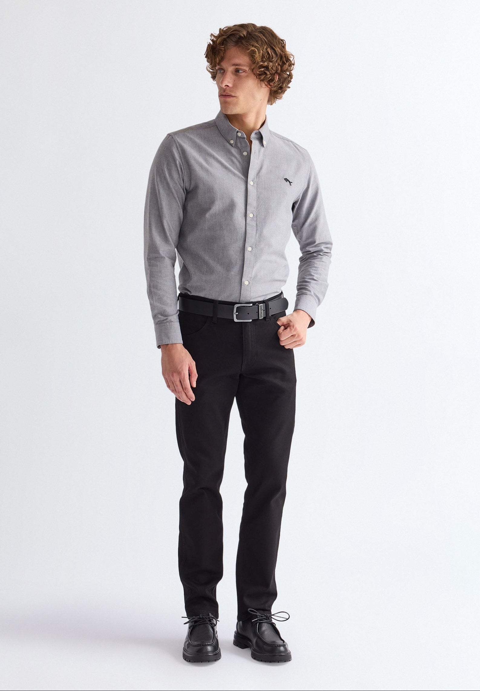 Metal Loop Belt in Black Gürtel Wrangler