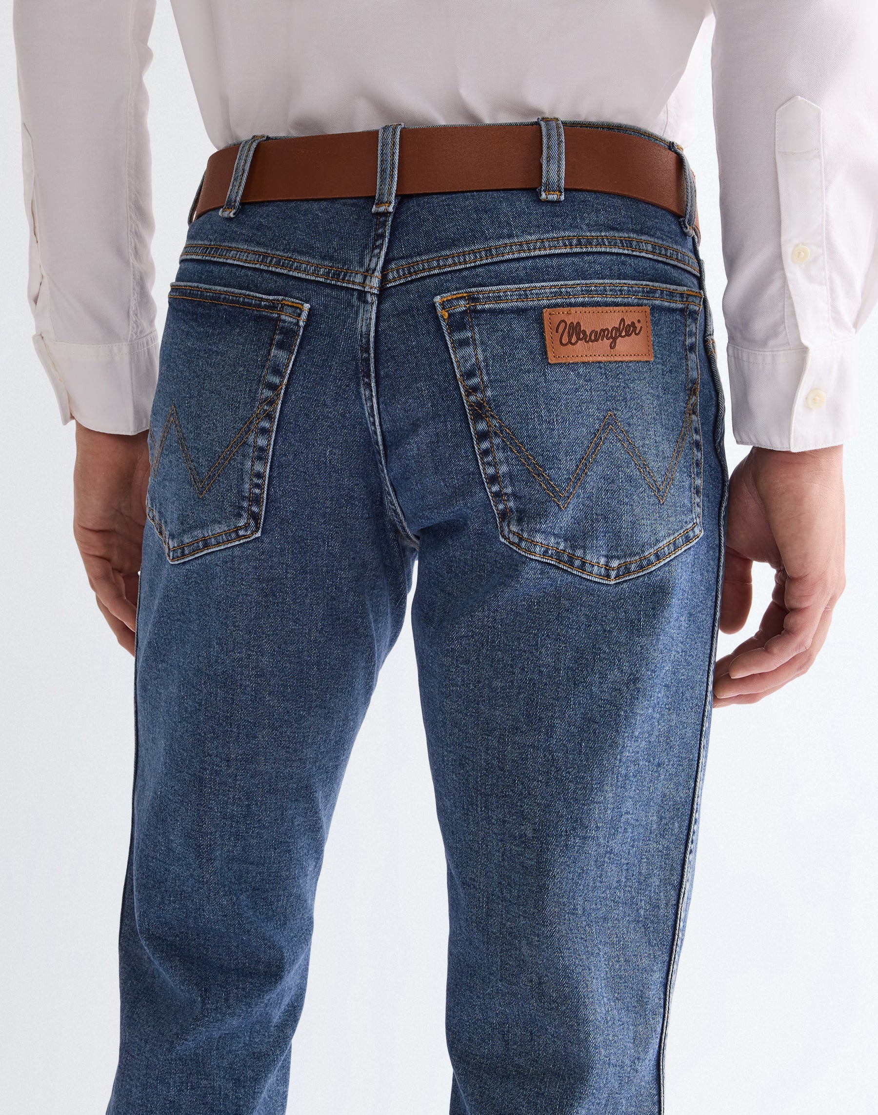 Metal Loop Belt in Cognac Gürtel Wrangler
