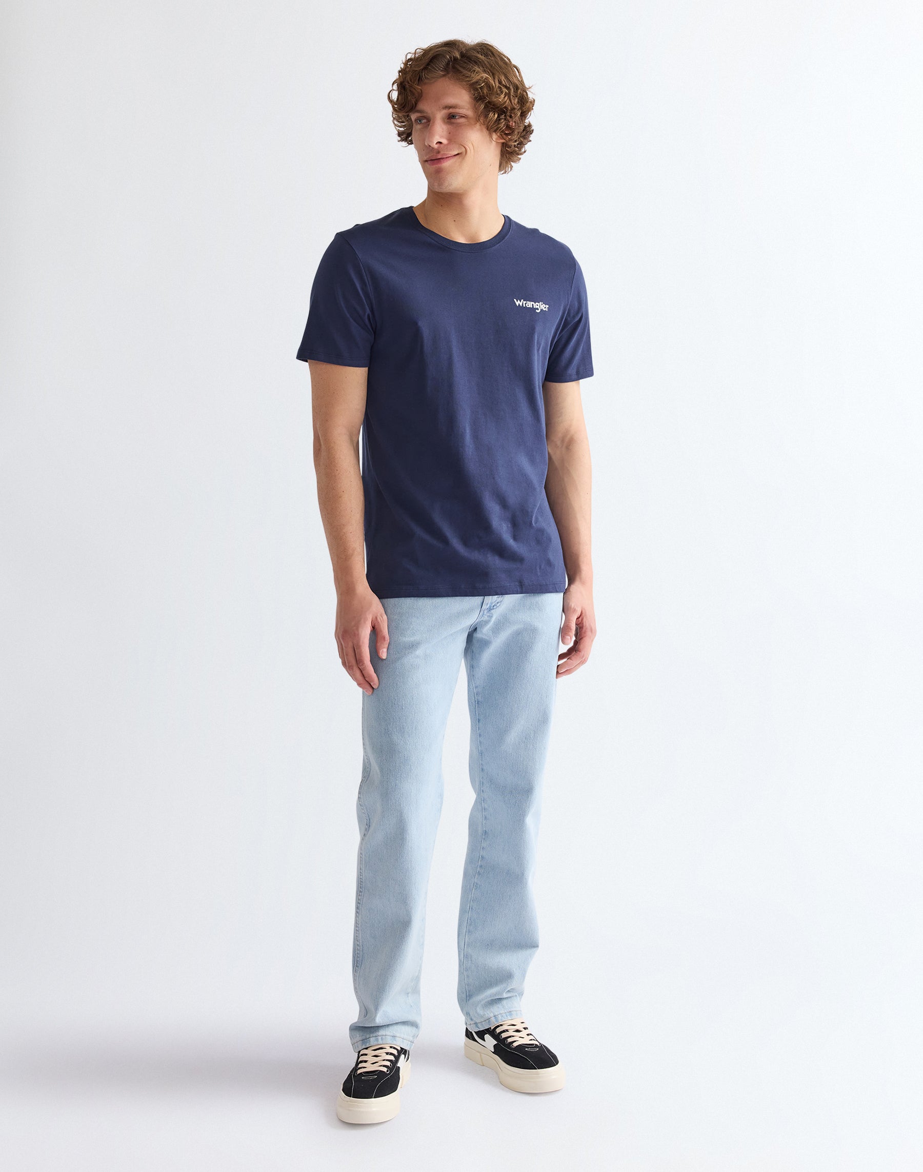 2Pack Sign Off Tee in Real Navy/ White T-Shirts Wrangler