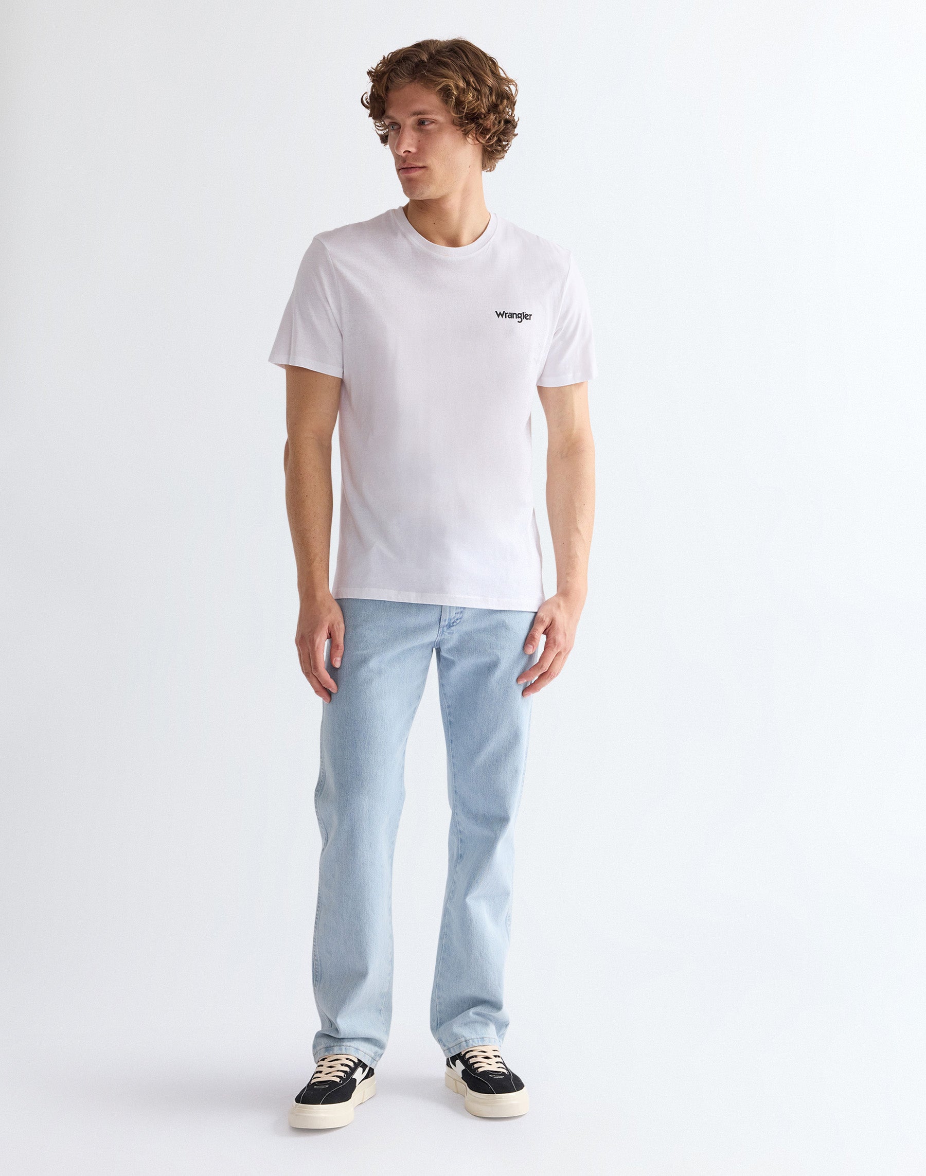 2Pack Sign Off Tee in Real Navy/ White T-Shirts Wrangler