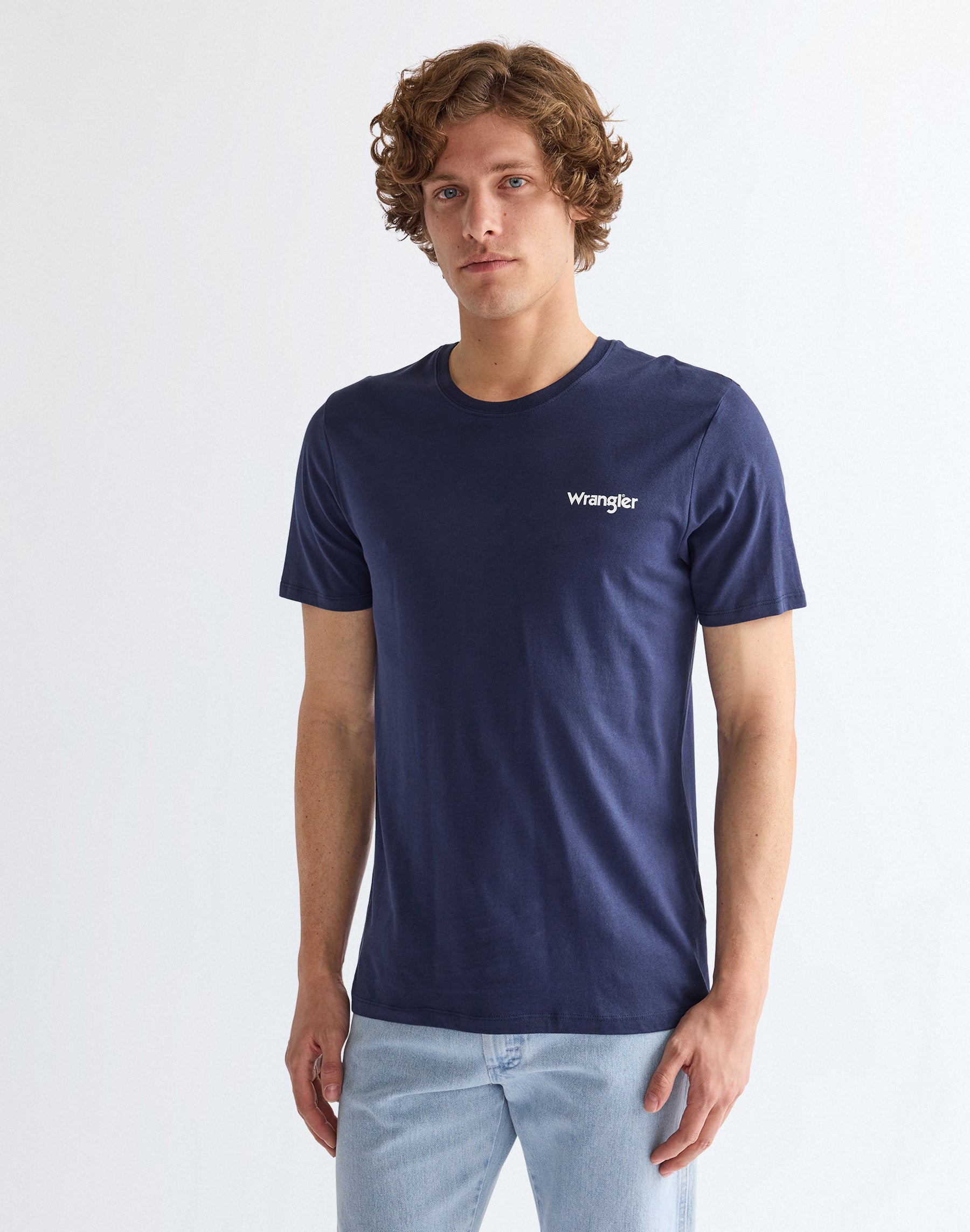 2Pack Sign Off Tee in Real Navy/ White T-Shirts Wrangler