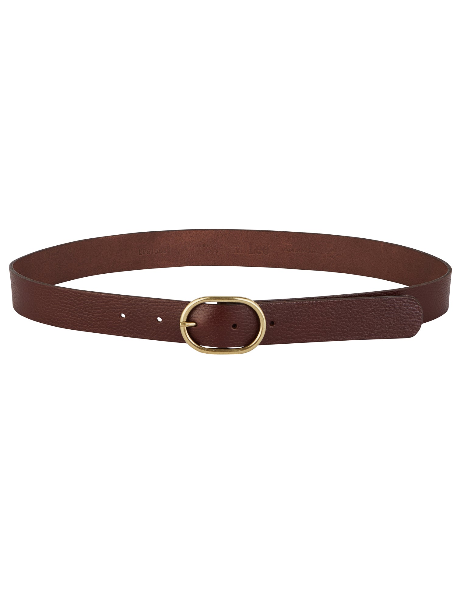 Wide Leather Belt in Dark Brown Gürtel Lee   