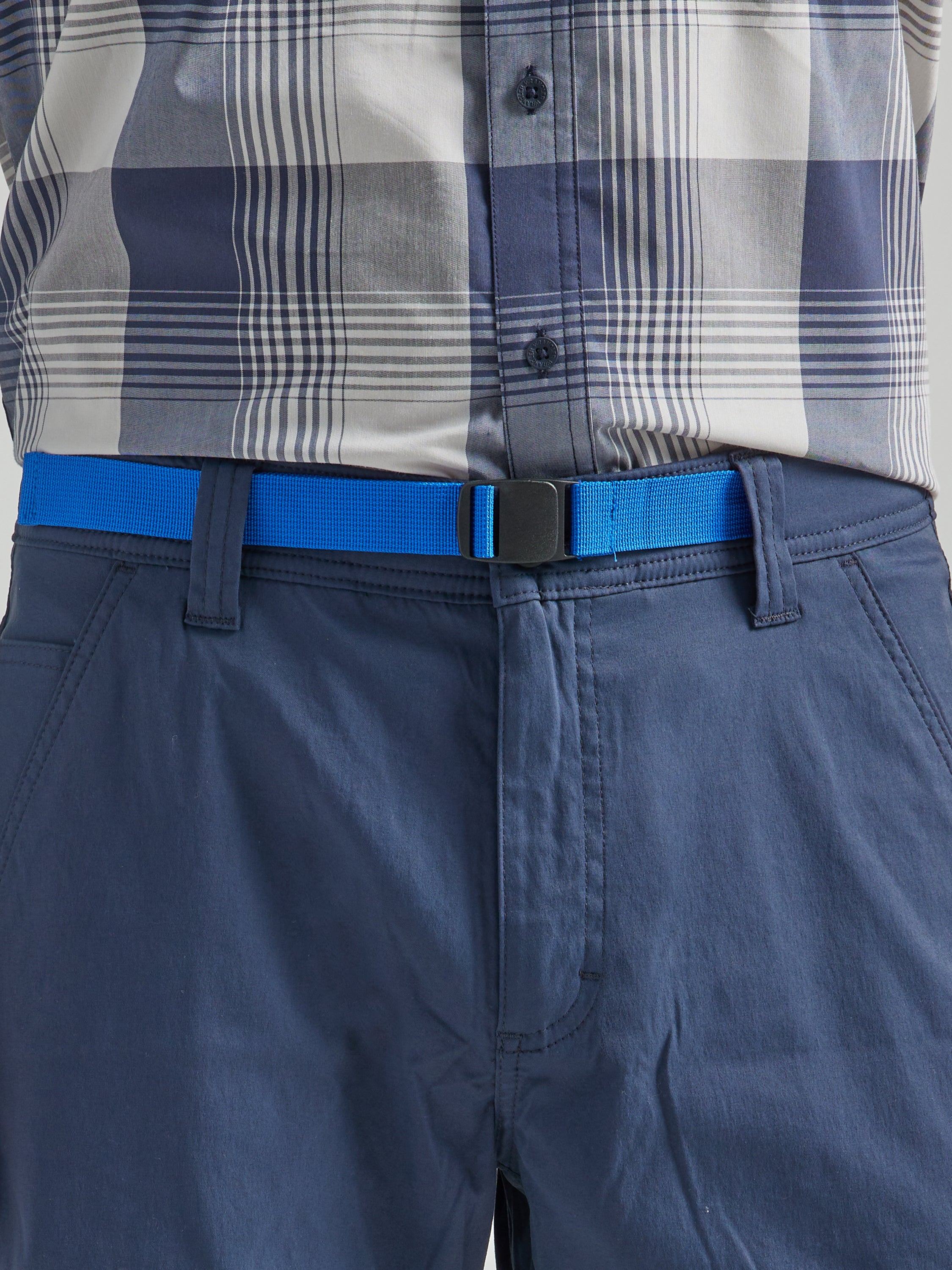 8Pkt Belted Short in Blue Nights Shorts Wrangler   