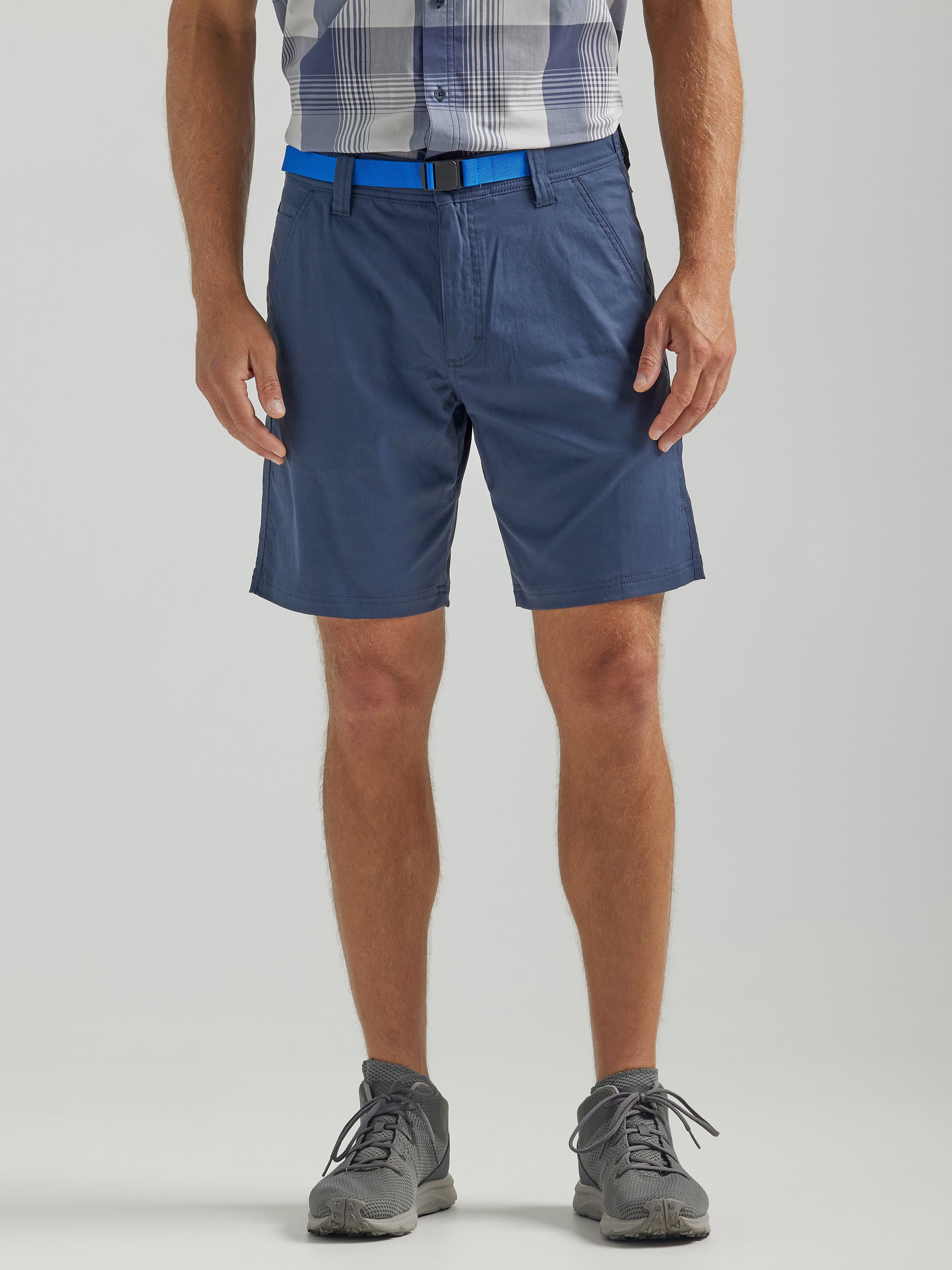 8Pkt Belted Short in Blue Nights Shorts Wrangler   