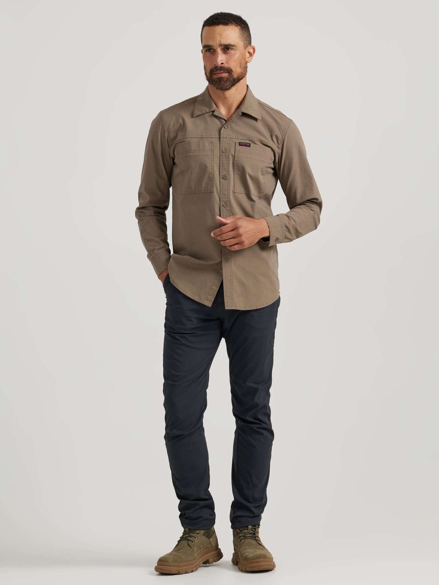LS Rugged Utility Shirt in Bungee Cord Hemden Wrangler   