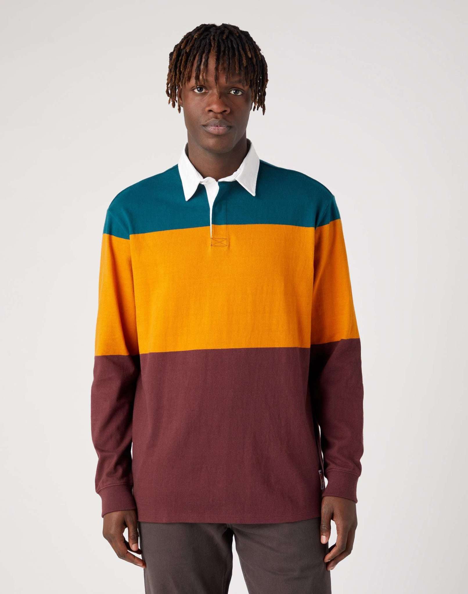 LS Rugby Polo in Golden Oak Pullover Wrangler   