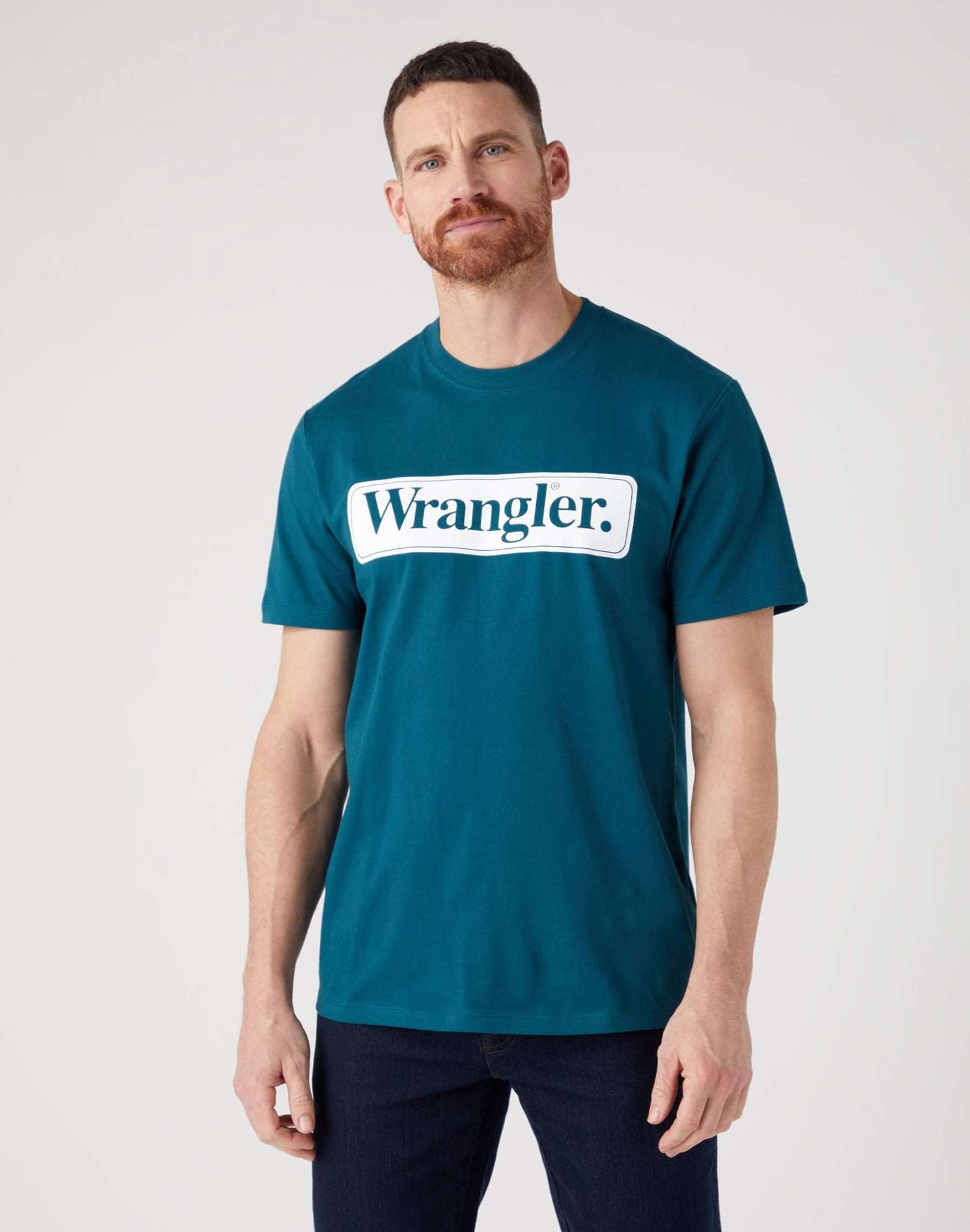 Wrangler Tee in Deep Teal Green T-Shirts Wrangler   