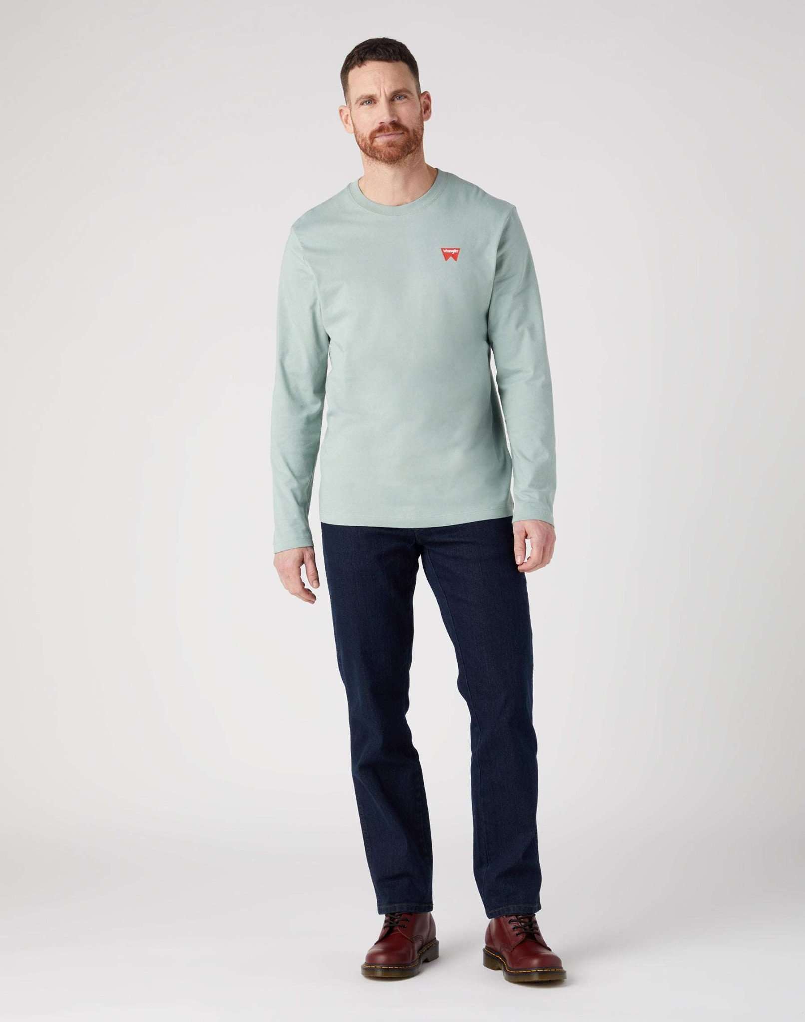LS Sign Off Tee in Green Milieu Pullover Wrangler   
