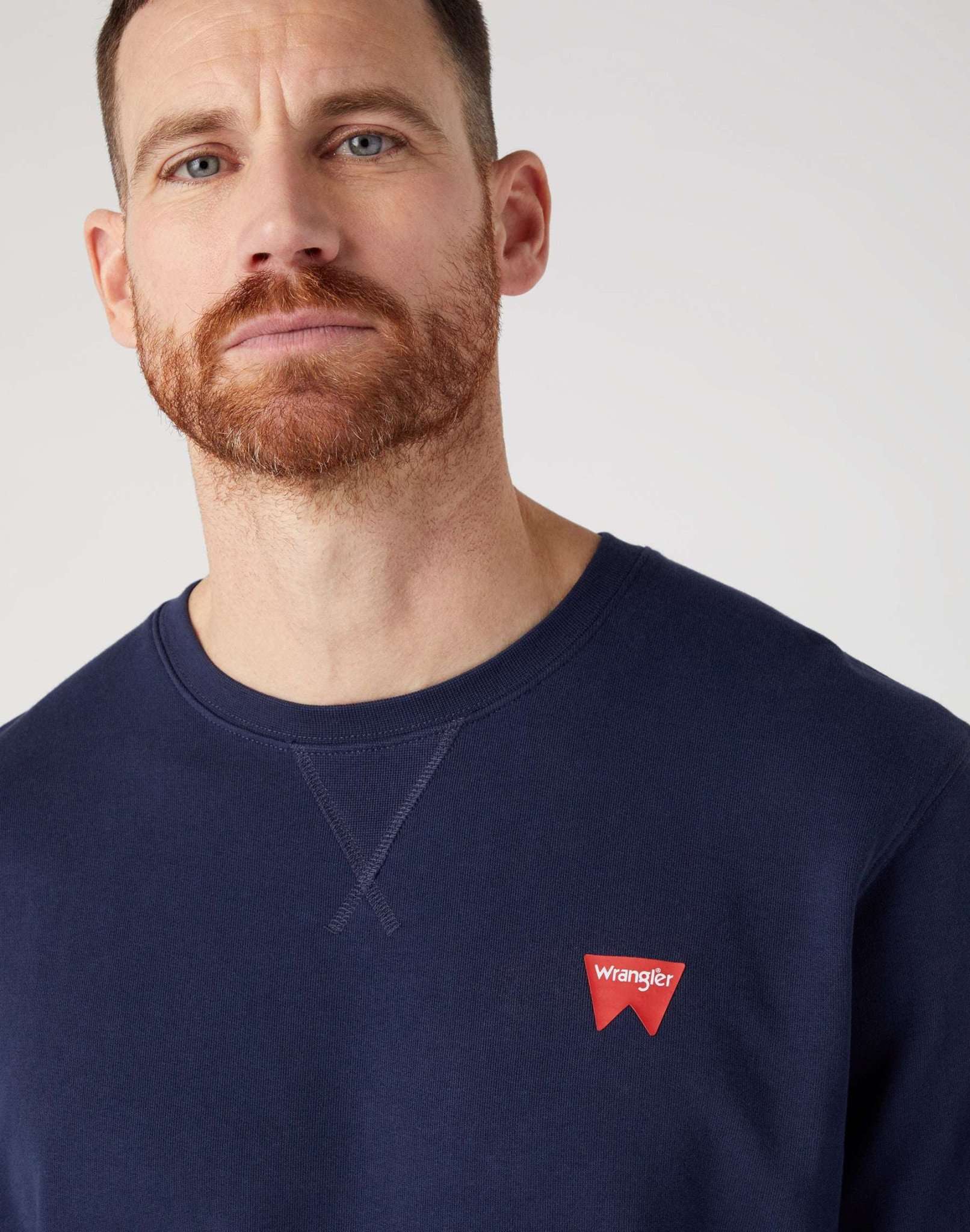 Sign Off Crew in Real Navy Sweatshirts Wrangler   