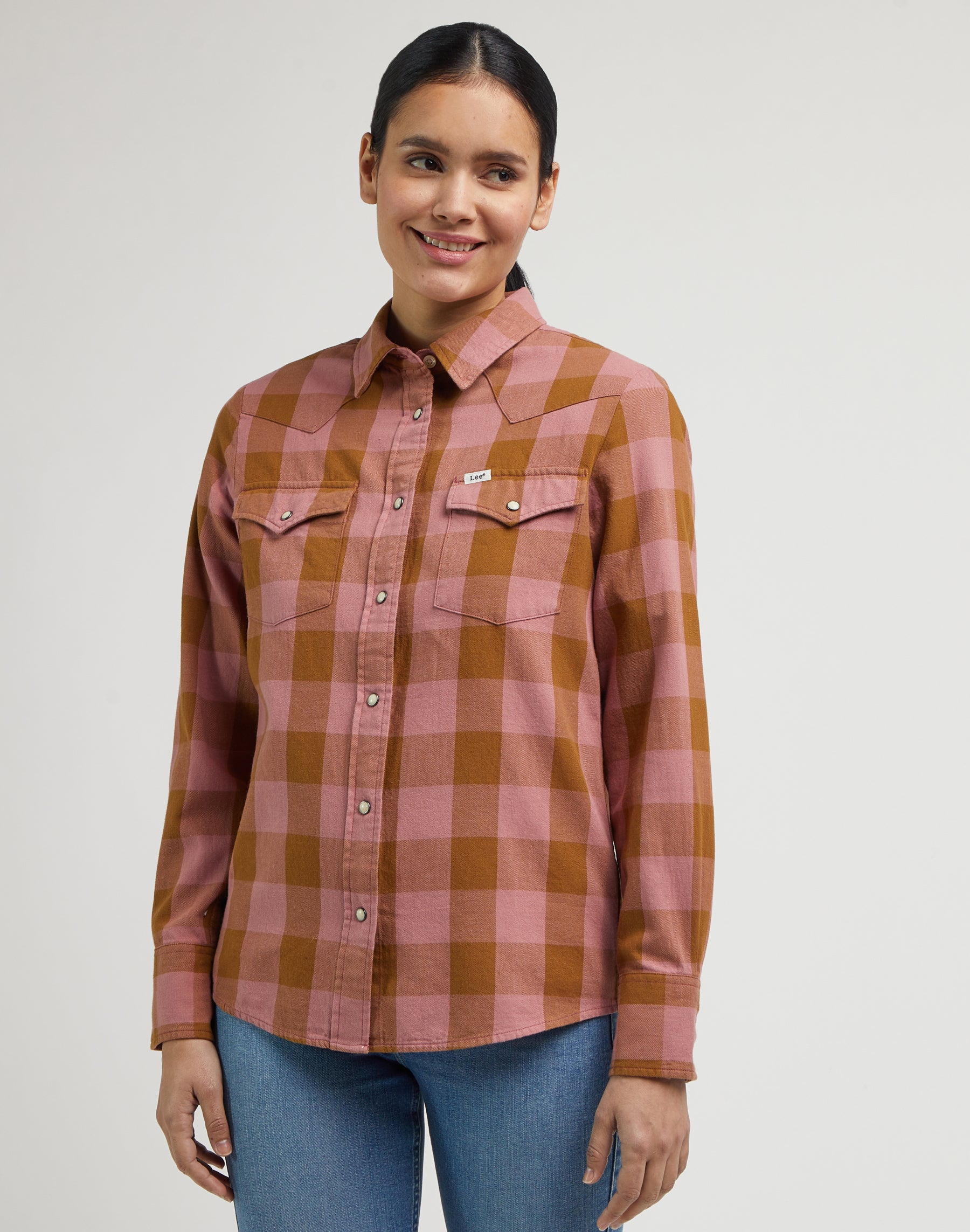 Western Shirt in Dark Mauve Hemden Lee   