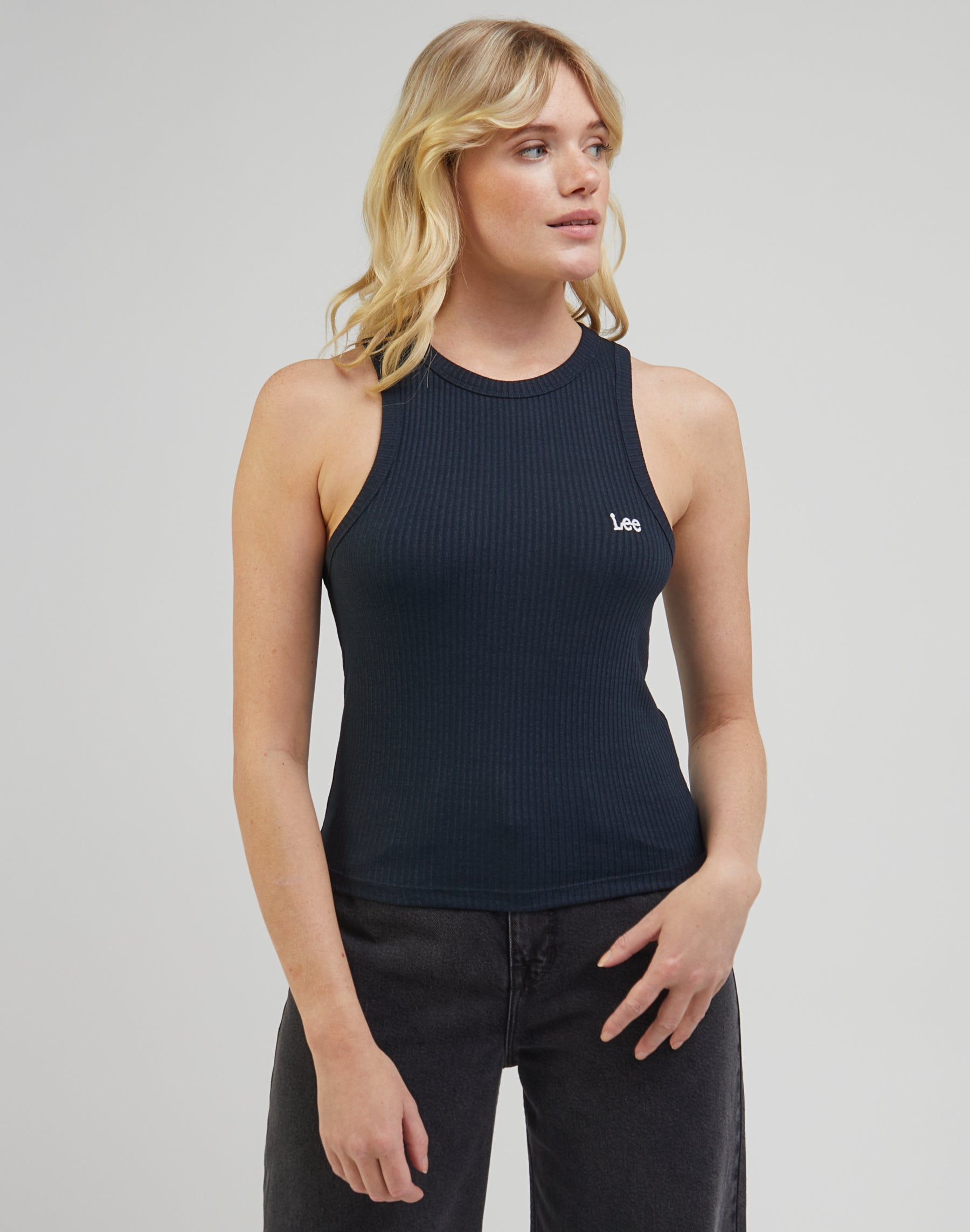 Ribbed Tank in Unionall Blk T-Shirts Lee   