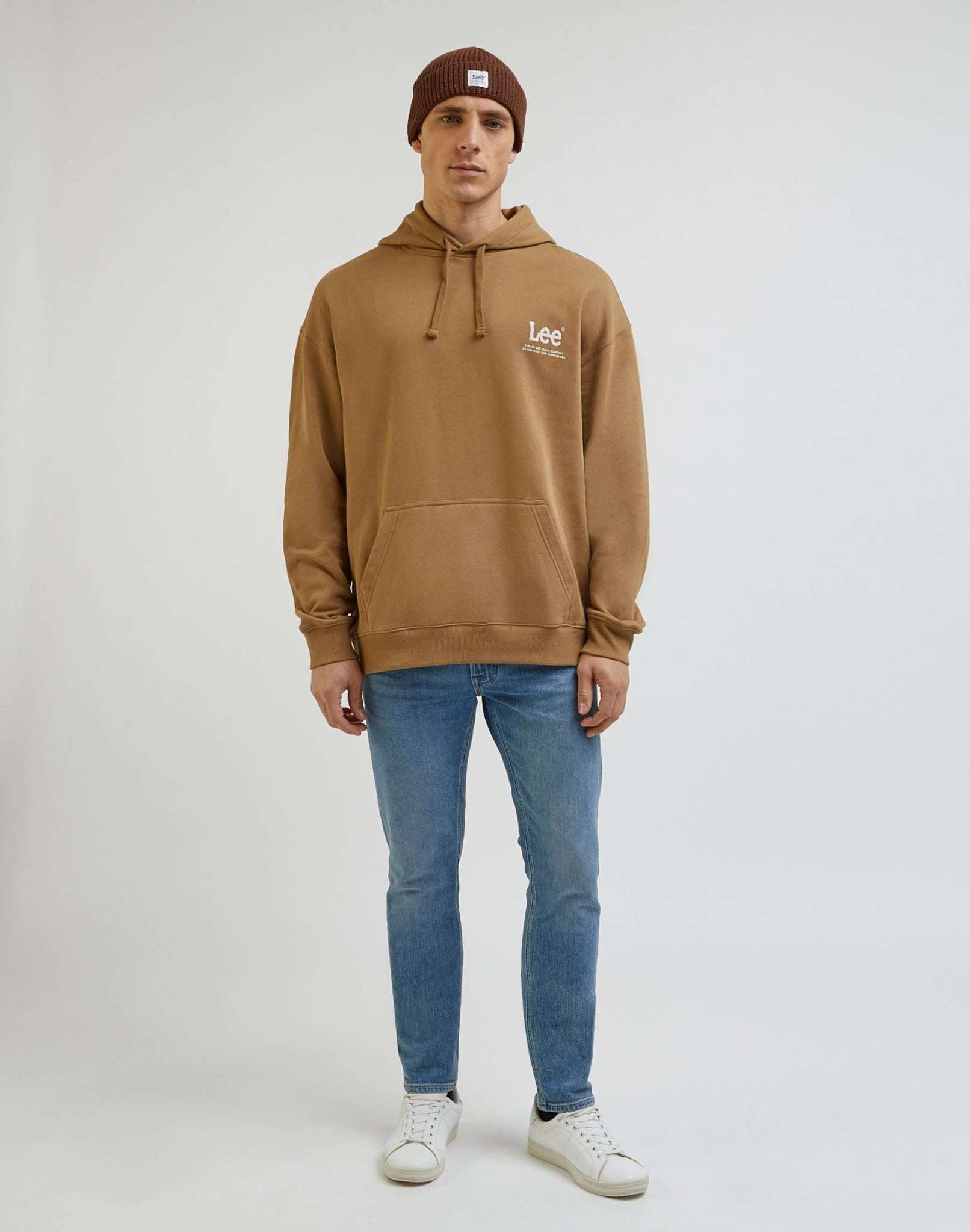 Loose Logo Hoodie in Clay Kapuzenpullover Lee   