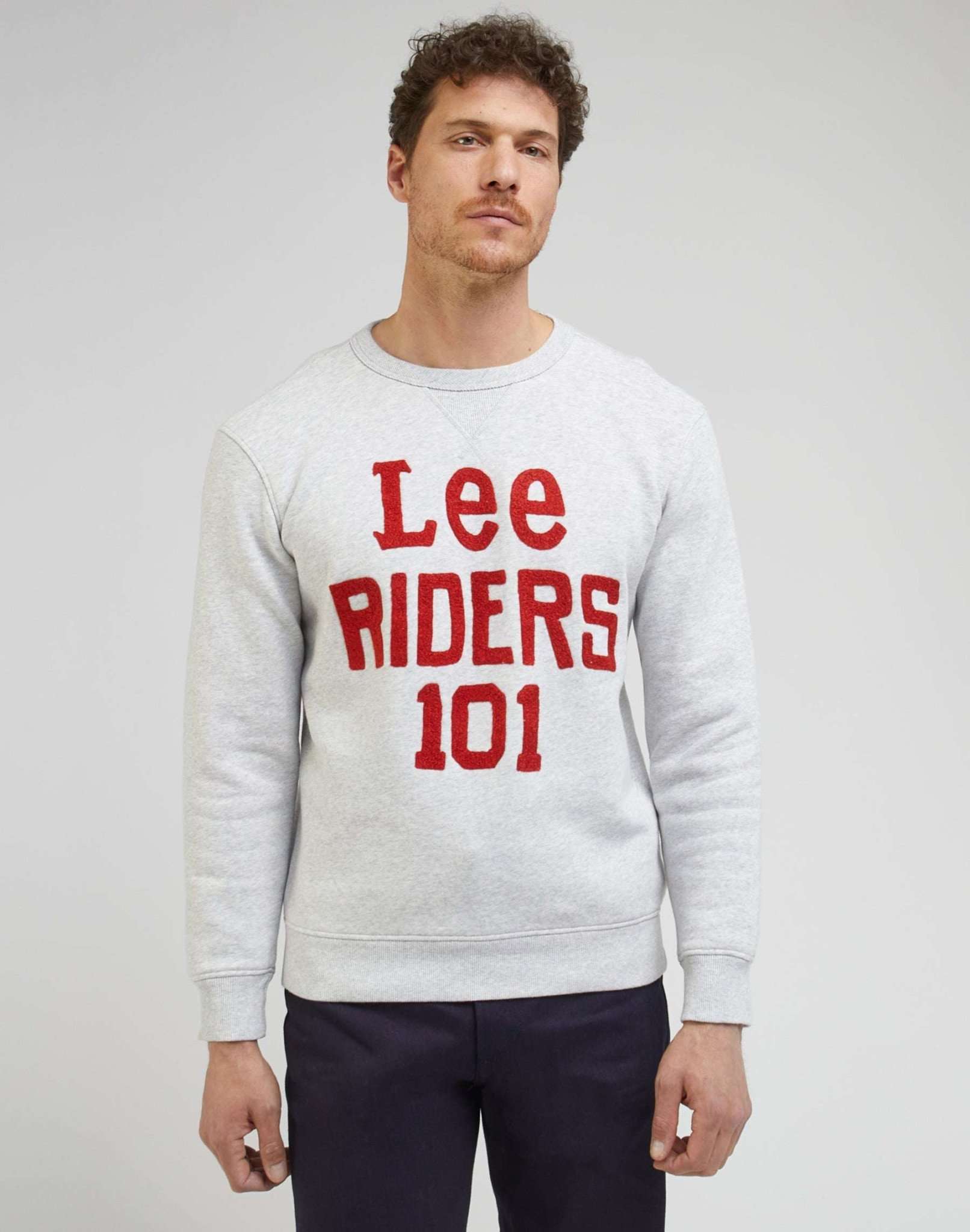 101 Regular Sweatshirt in Sharp Grey Mele Sweatshirts Lee   