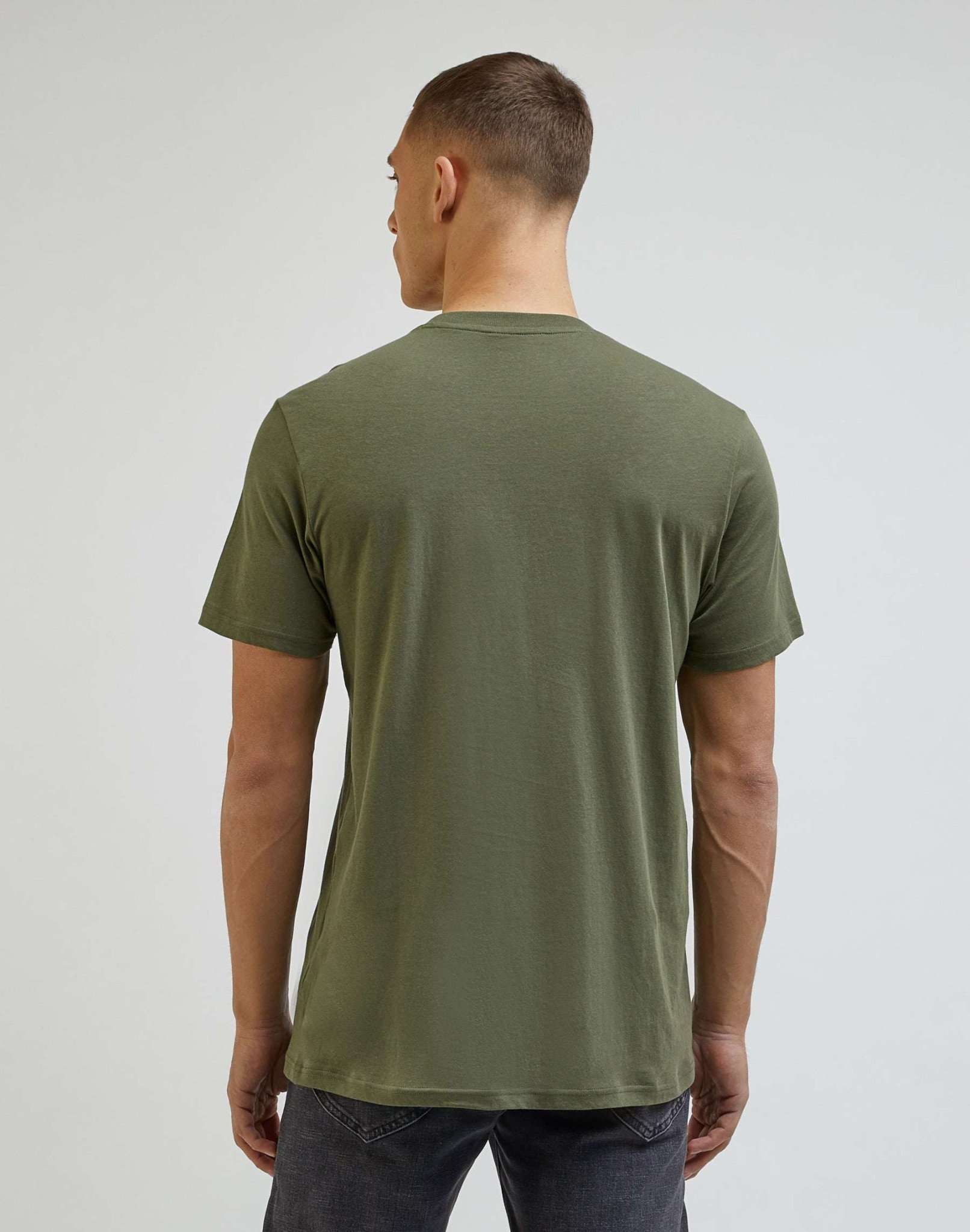 Medium Wobbly Lee Tee in Olive Grove T-Shirts Lee   