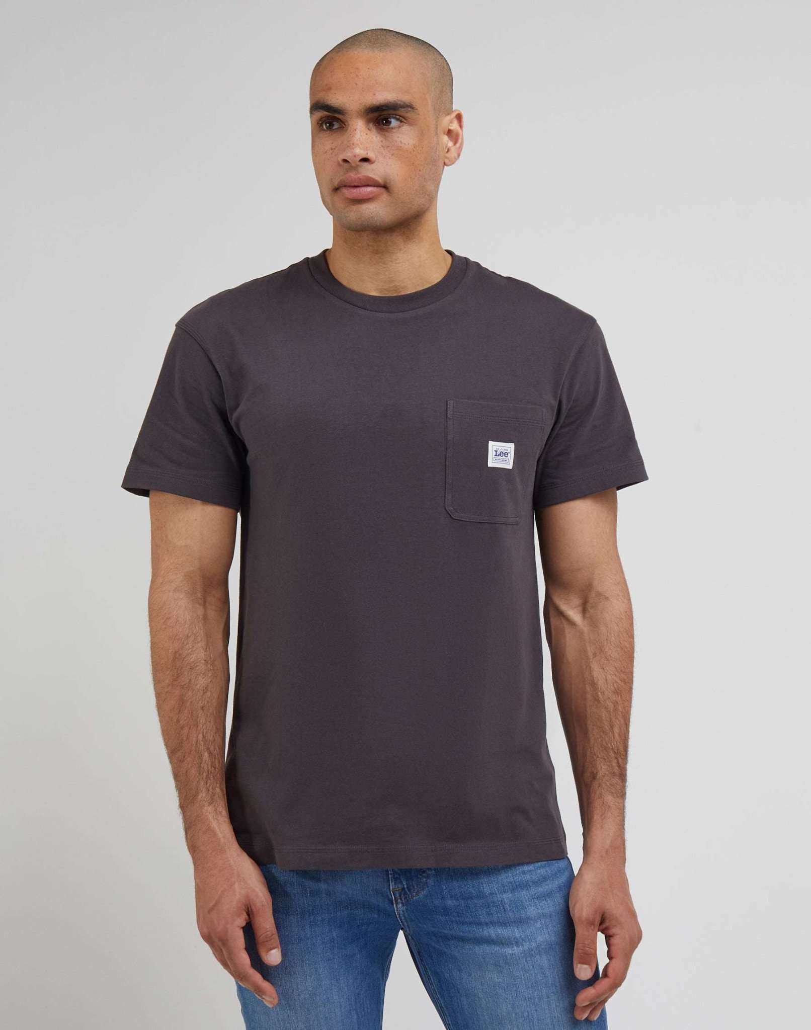 WW Pocket Tee in Washed Black T-Shirts Lee   