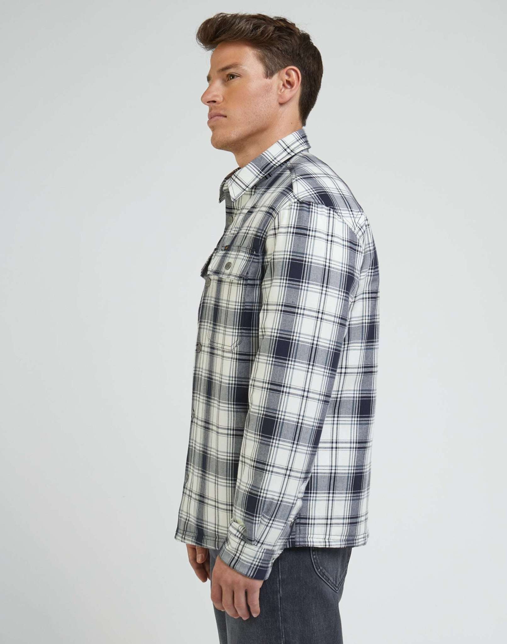 Workwear Overshirt in Ecru Hemden Lee   