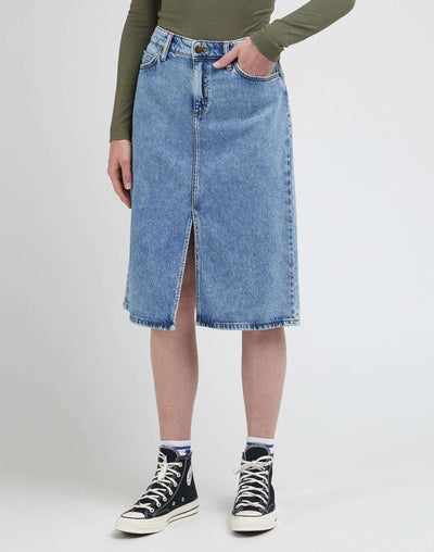 Midi Skirt in Mid Lows Jeansröcke Lee   