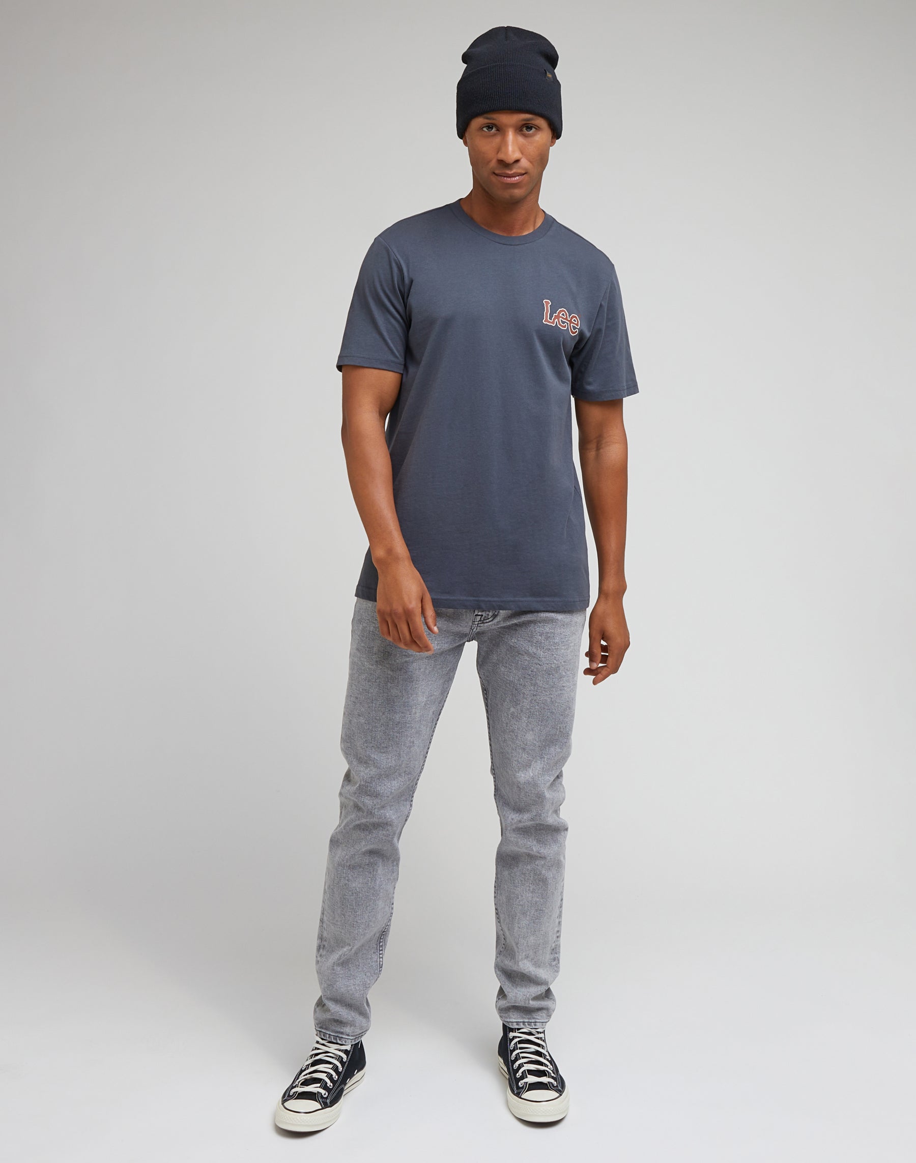 Essential Shortsleeves Tee in Dusty Navy T-Shirts Lee   