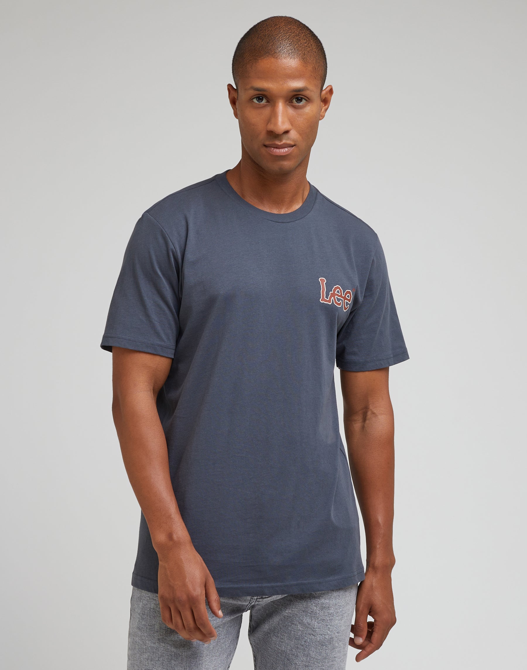 Essential Shortsleeves Tee in Dusty Navy T-Shirts Lee   