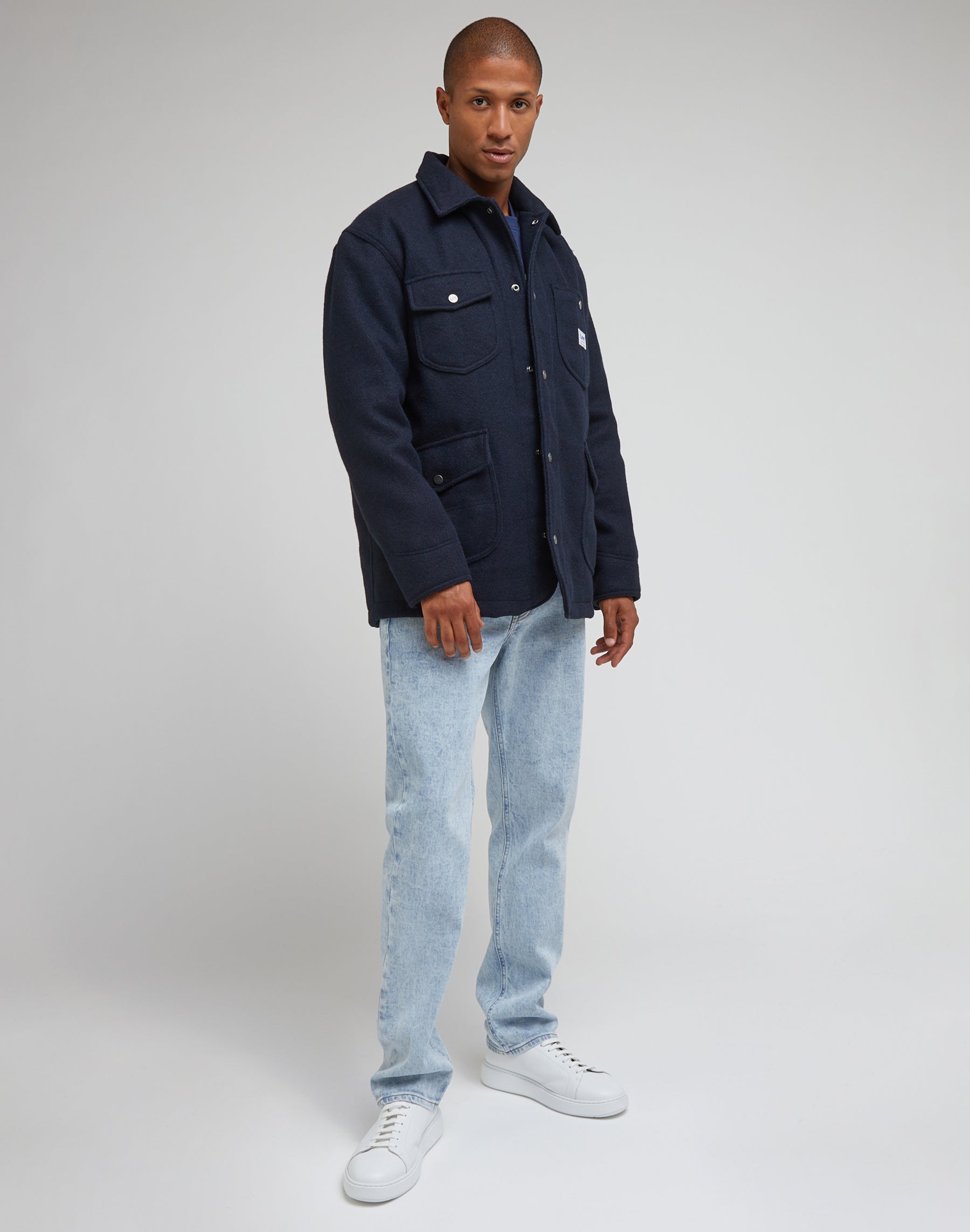 Wool Jacket in Sky Captain Jacken Lee   